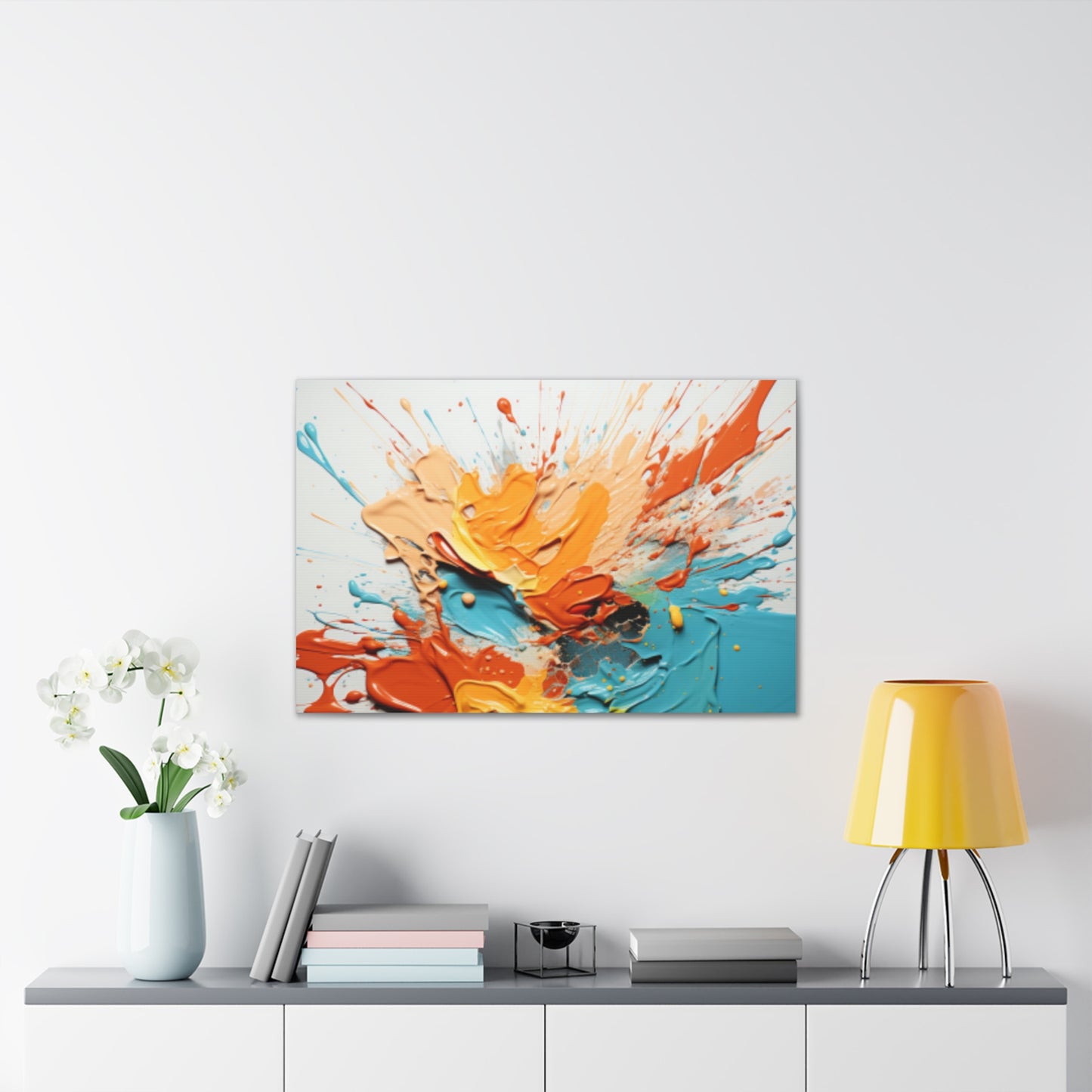 Primary Elegance: A Symphony of Sophistication Canvas Print