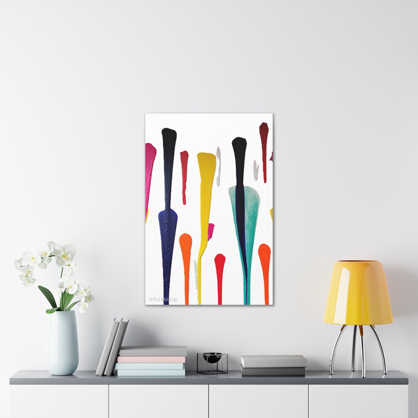 Primary Elegance: A Symphony of Sophistication Canvas Print