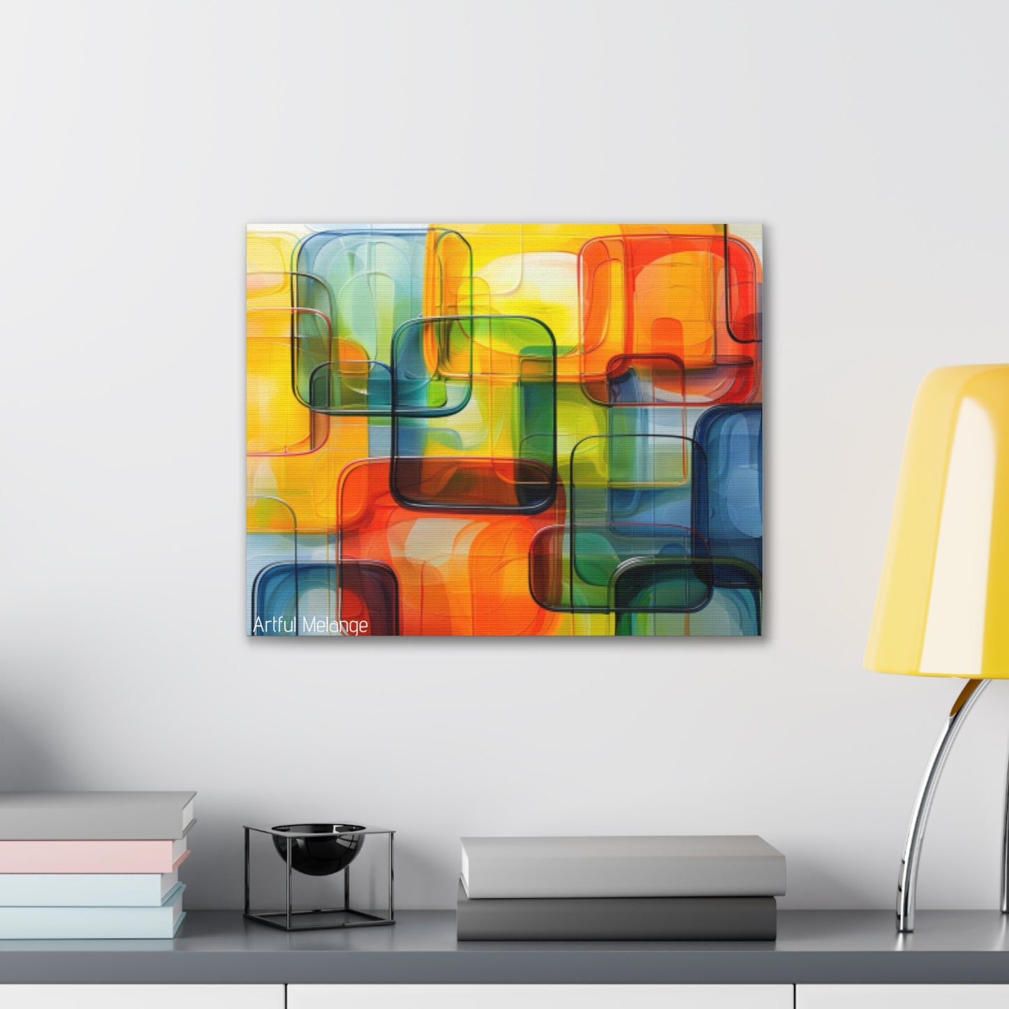 Primary Elegance: A Symphony of Sophistication Canvas Print