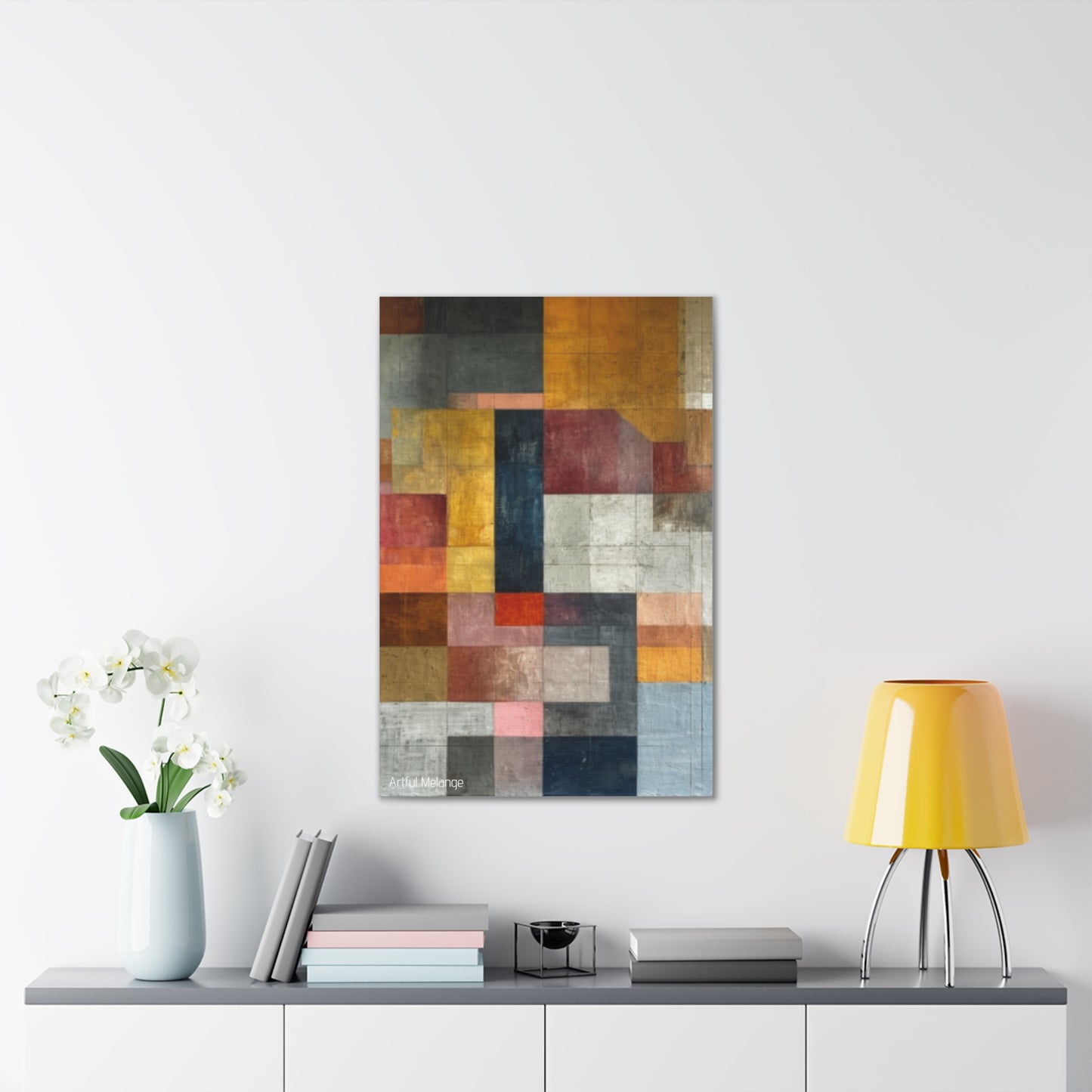 Primary Elegance: A Symphony of Sophistication Canvas Print