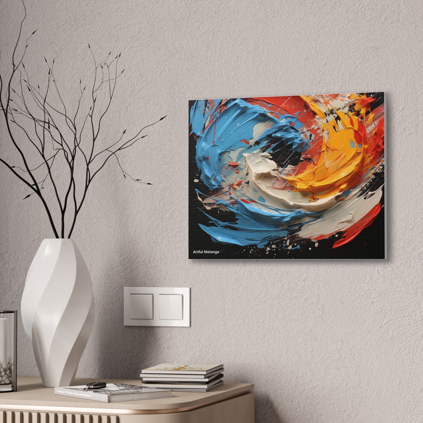 Acrylic Abstract  Canvas Print - Richly Textured Artistry