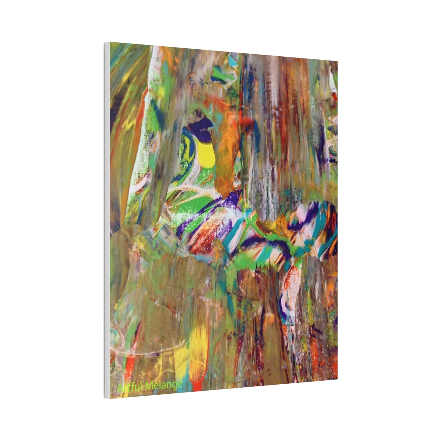 Acrylic Abstract Canvas Print - Richly Textured Artistry