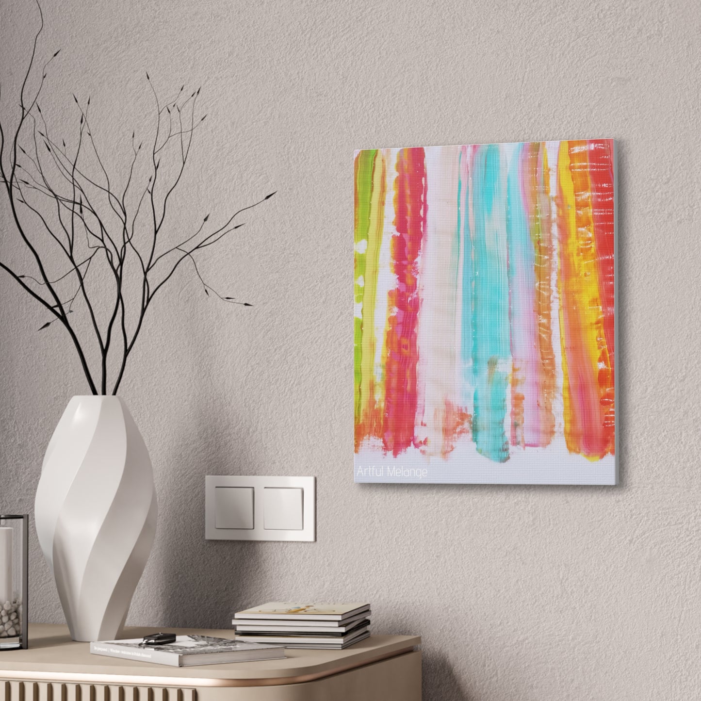 Primary Elegance: A Symphony of Sophistication Canvas Print