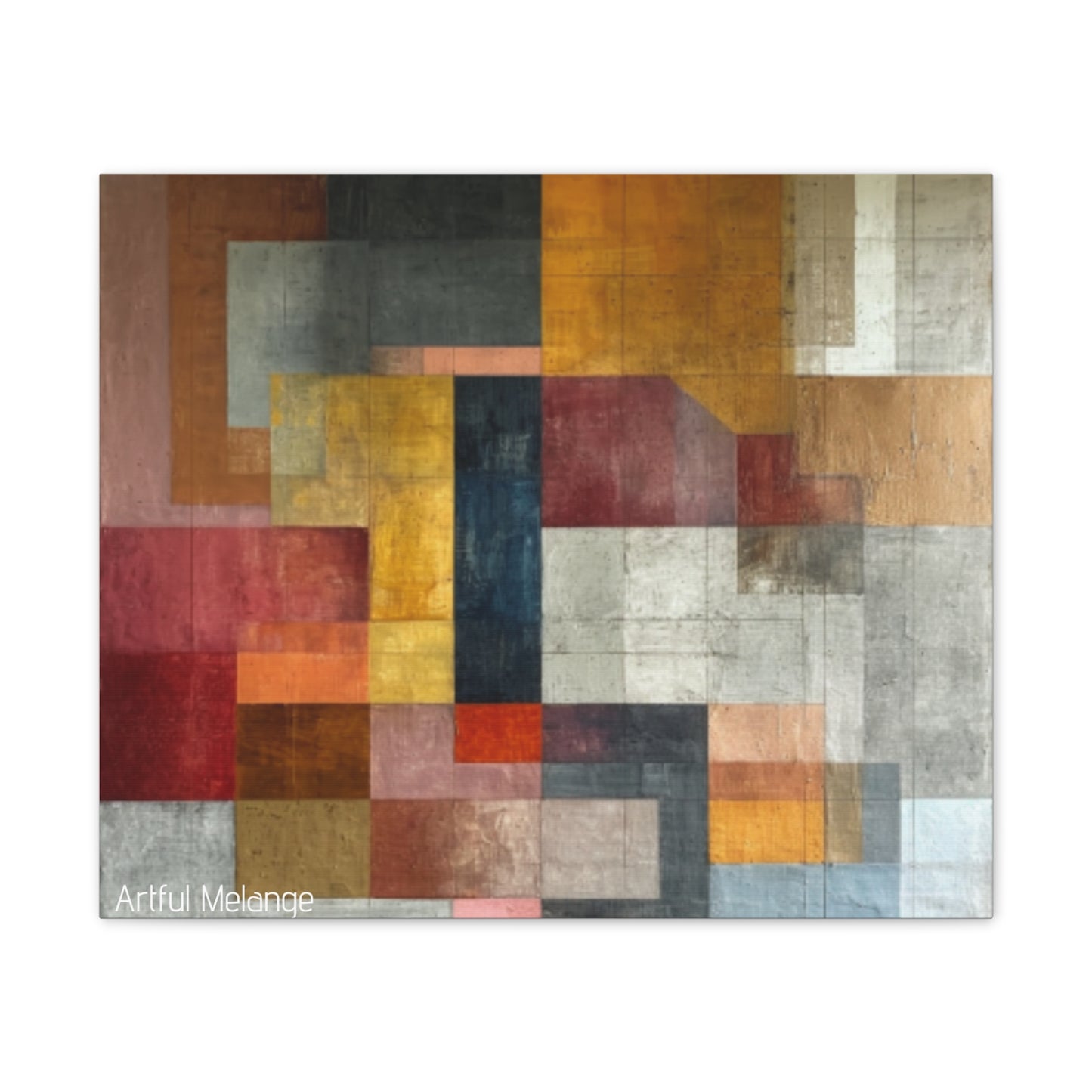 Primary Elegance: A Symphony of Sophistication Canvas Print