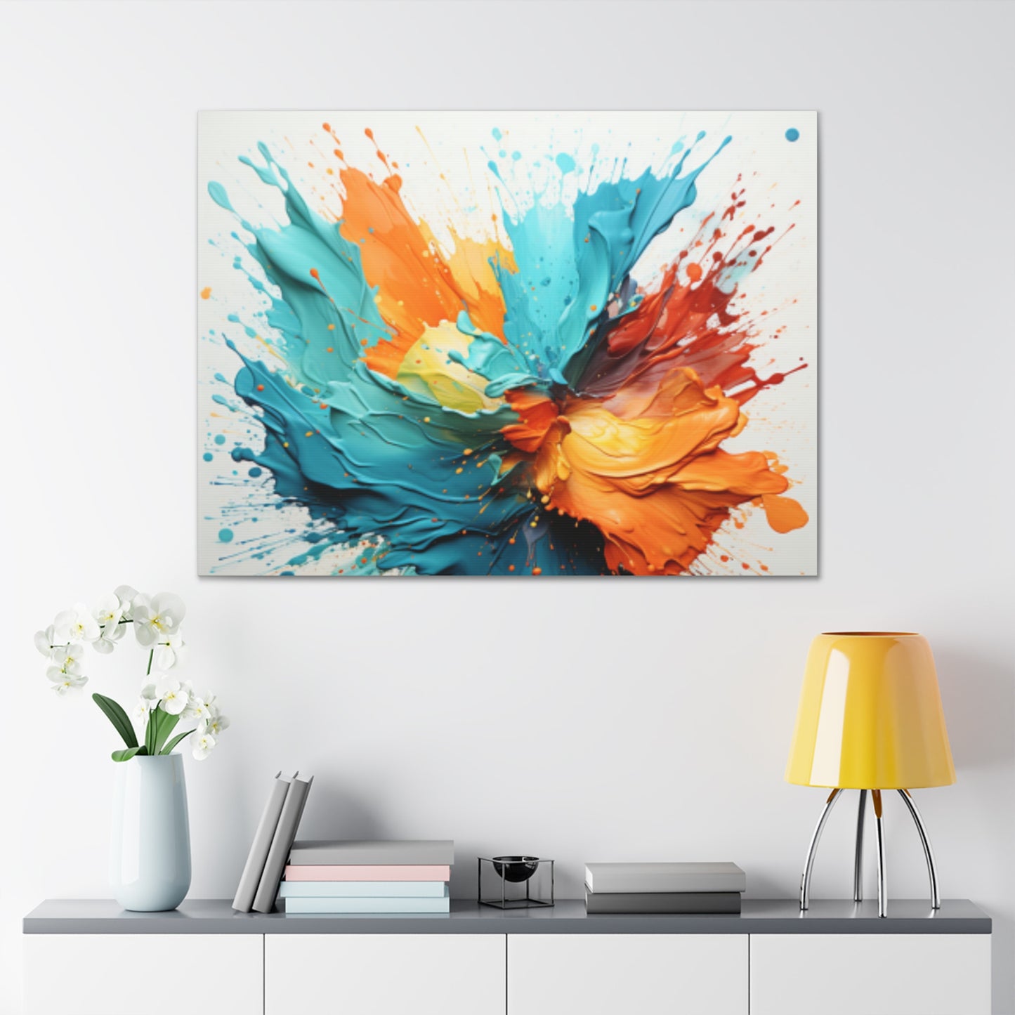 Primary Elegance: A Symphony of Sophistication Canvas Print