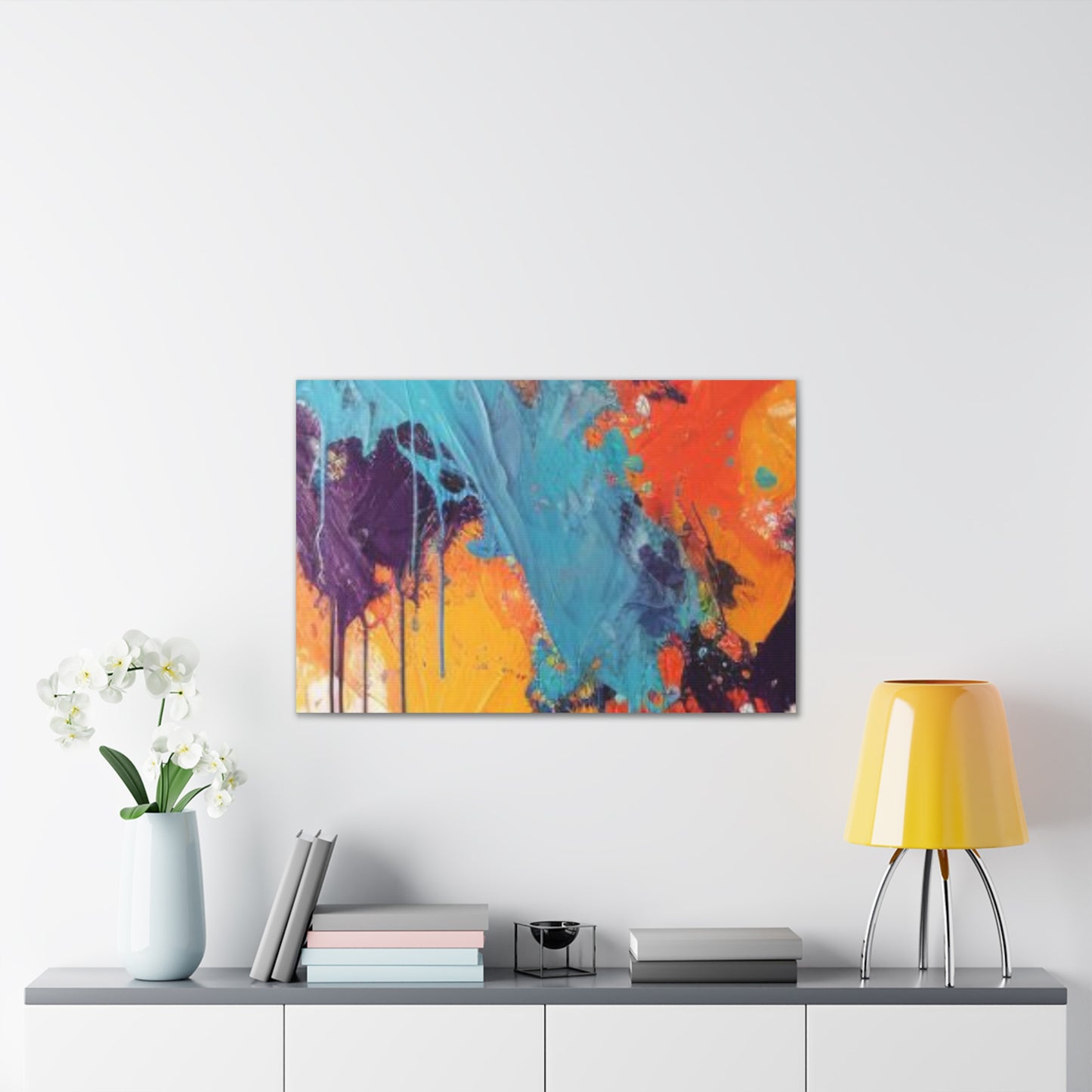 Primary Elegance: A Symphony of Sophistication Canvas Print