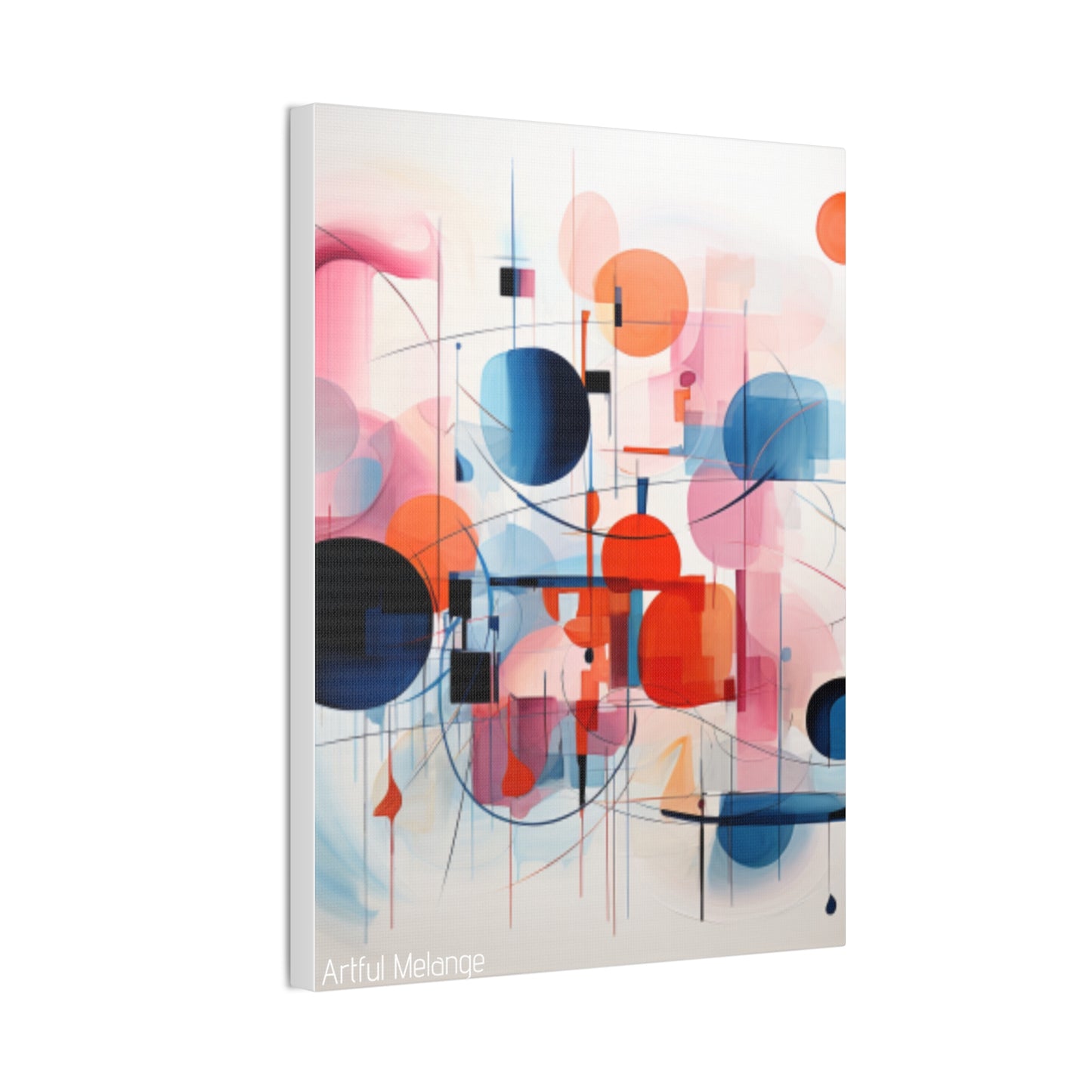 Primary Elegance: A Symphony of Sophistication Canvas Print