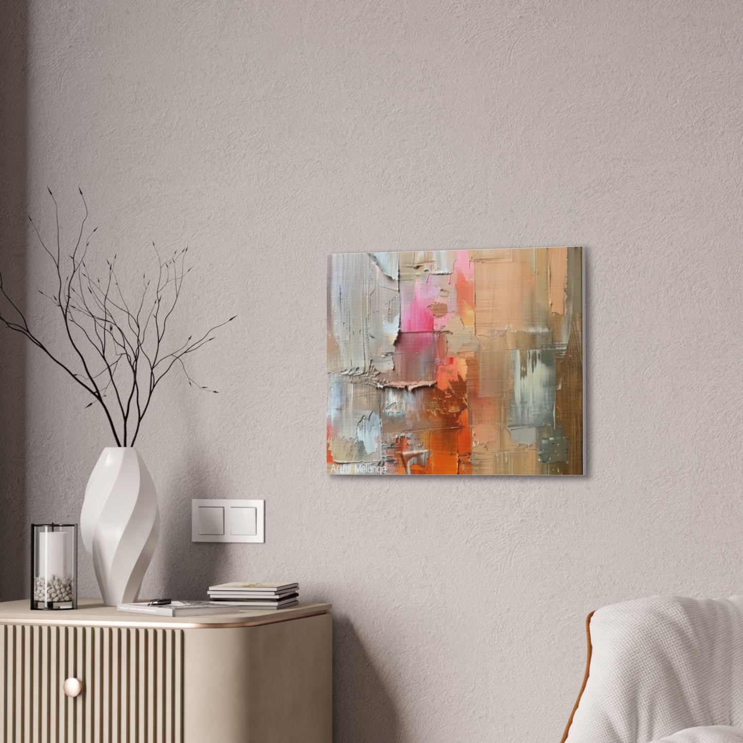 Primary Elegance: A Symphony of Sophistication Canvas Print