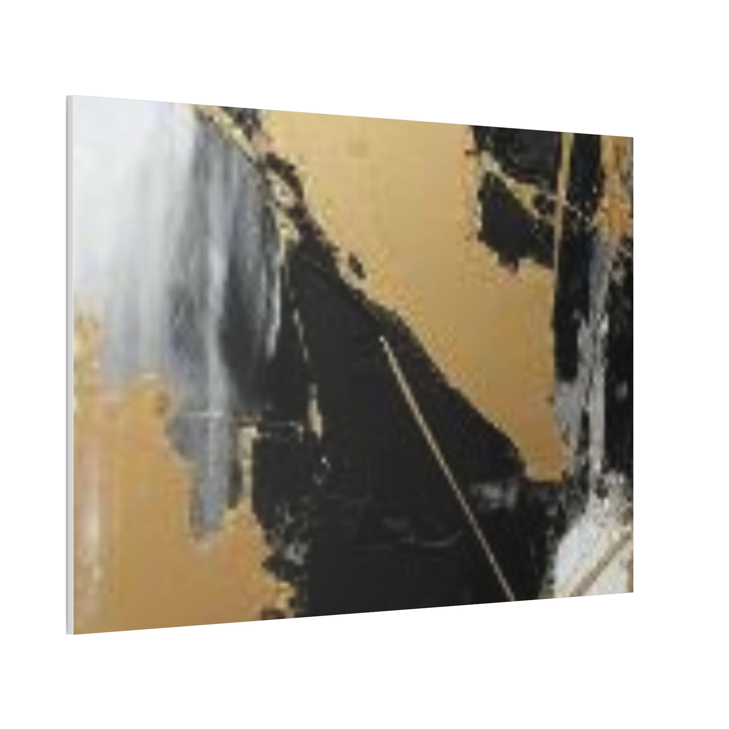 Gold and Black Elegance: A Symphony of Sophistication Canvas Print