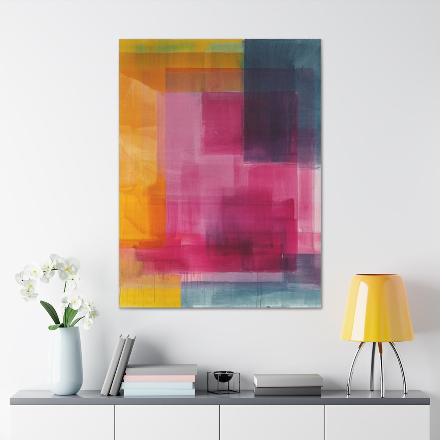 Primary Elegance: A Symphony of Sophistication Canvas Print