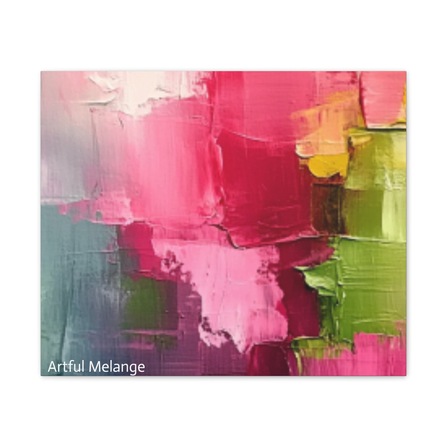 Acrylic Abstract Canvas Print - Richly Textured Artistry