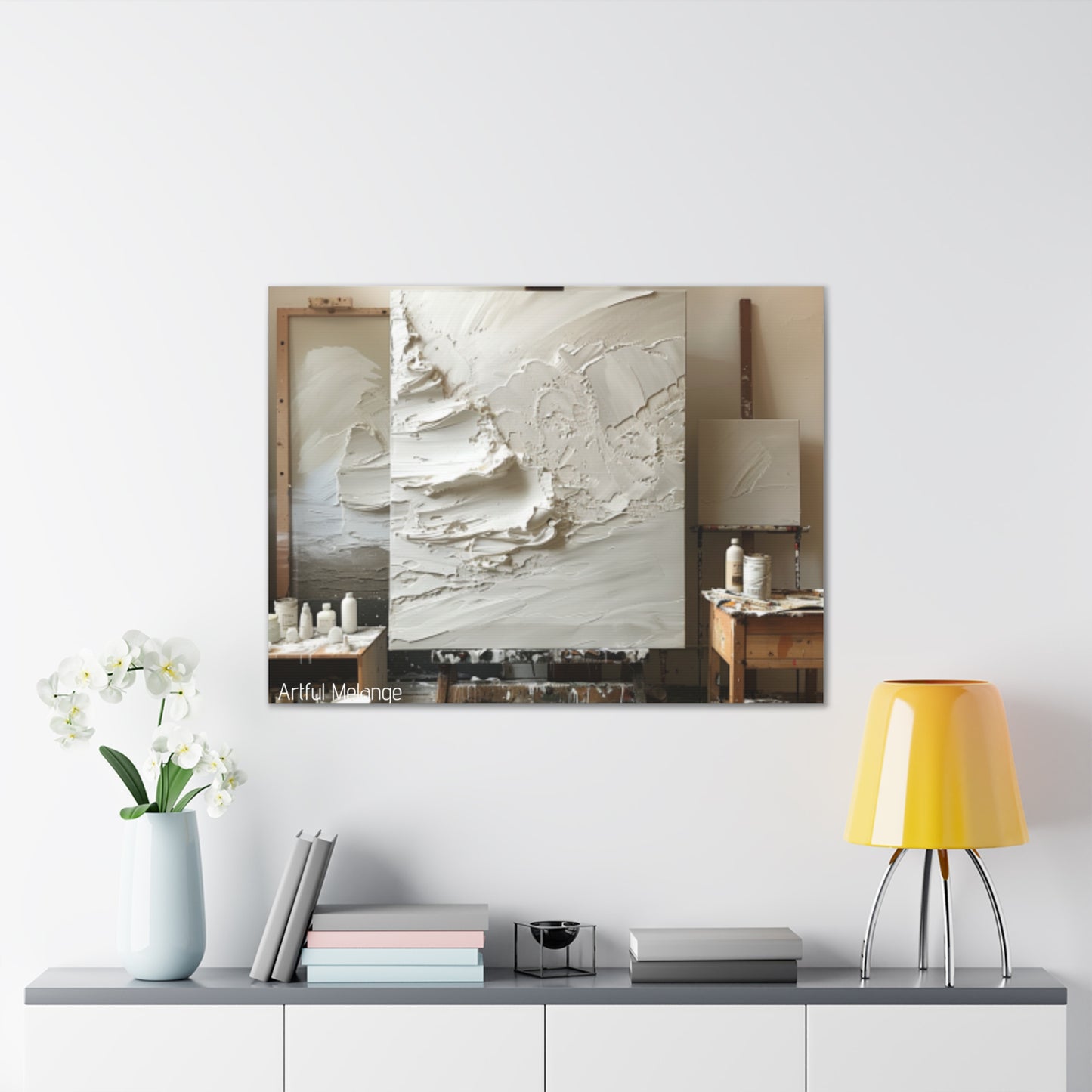 Primary Elegance: A Symphony of Sophistication Canvas Print