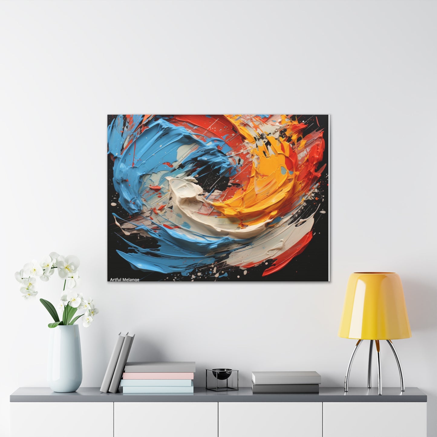 Acrylic Abstract  Canvas Print - Richly Textured Artistry