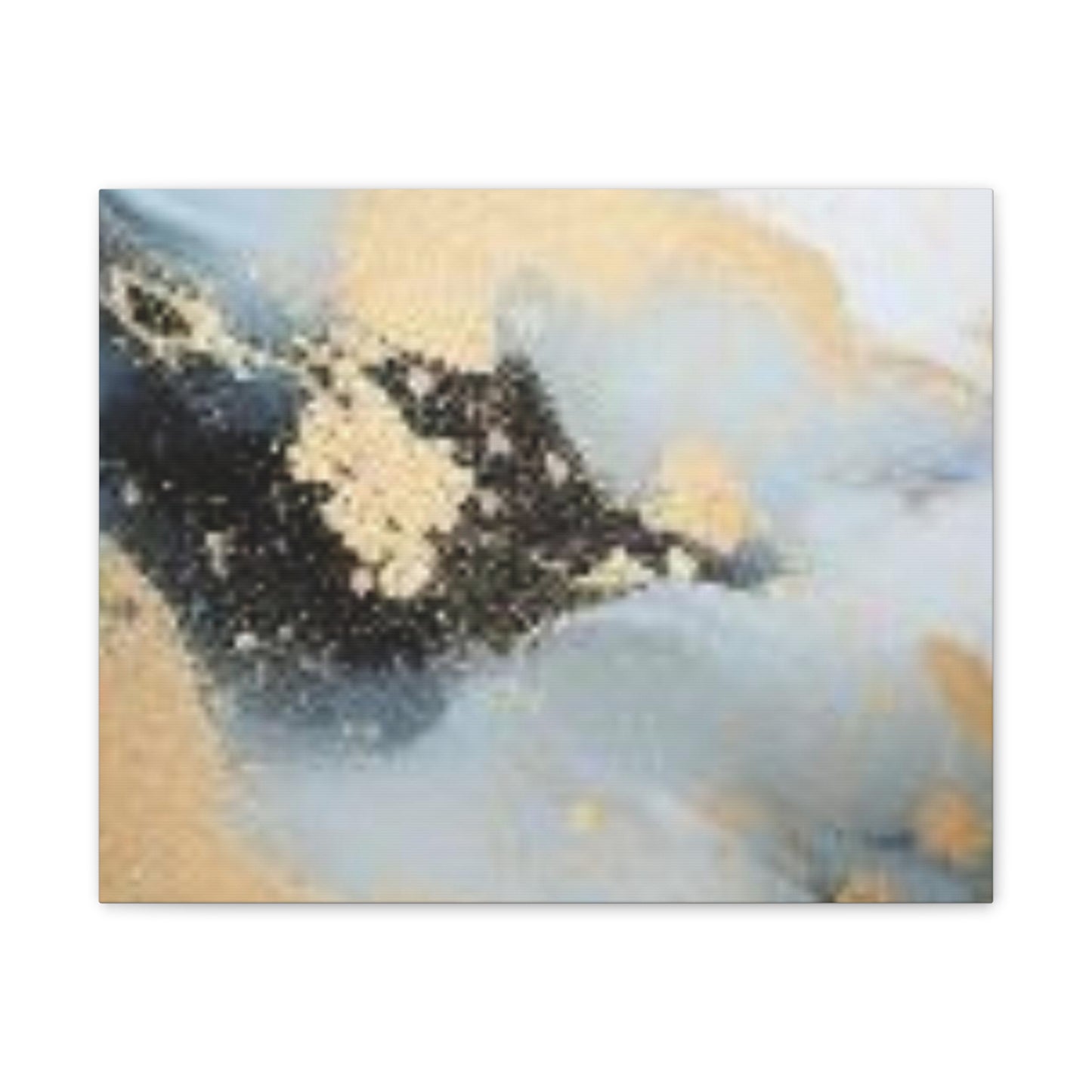 Gold and Black Elegance: A Symphony of Sophistication Canvas Print