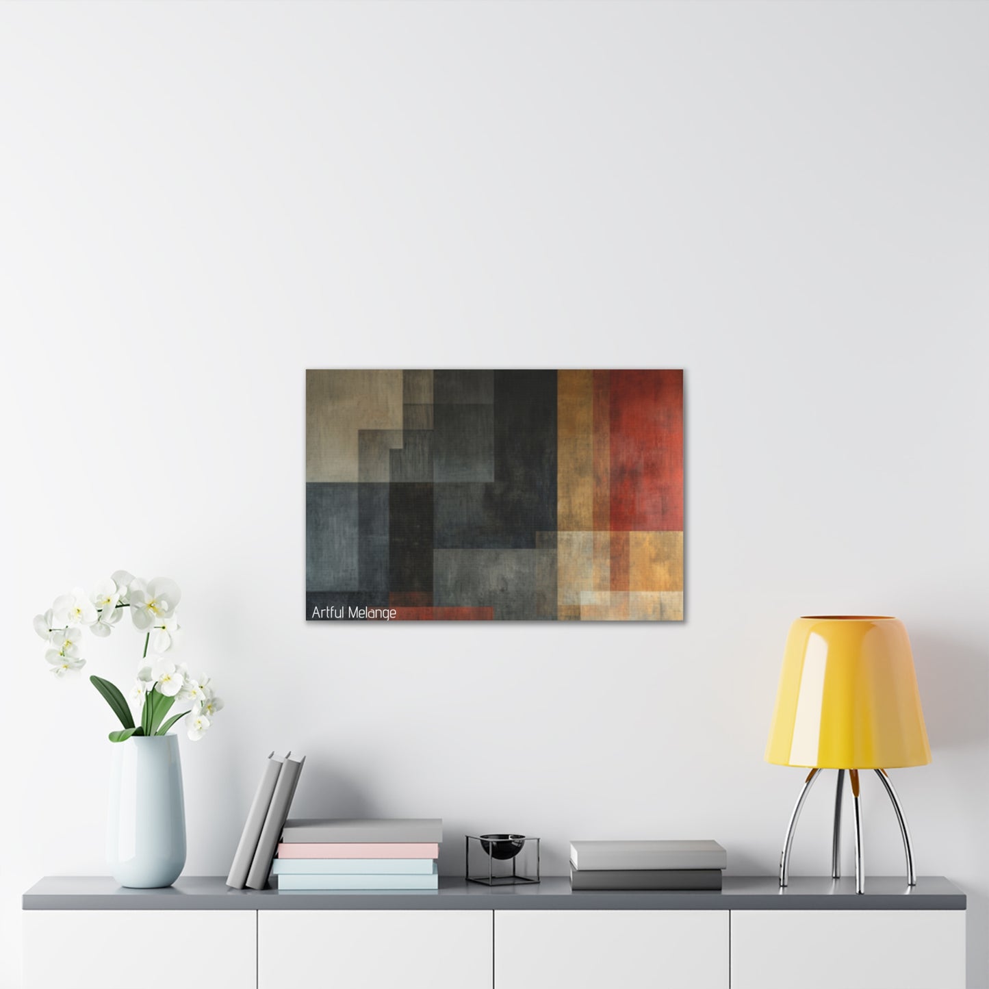 Primary Elegance: A Symphony of Sophistication Canvas Print