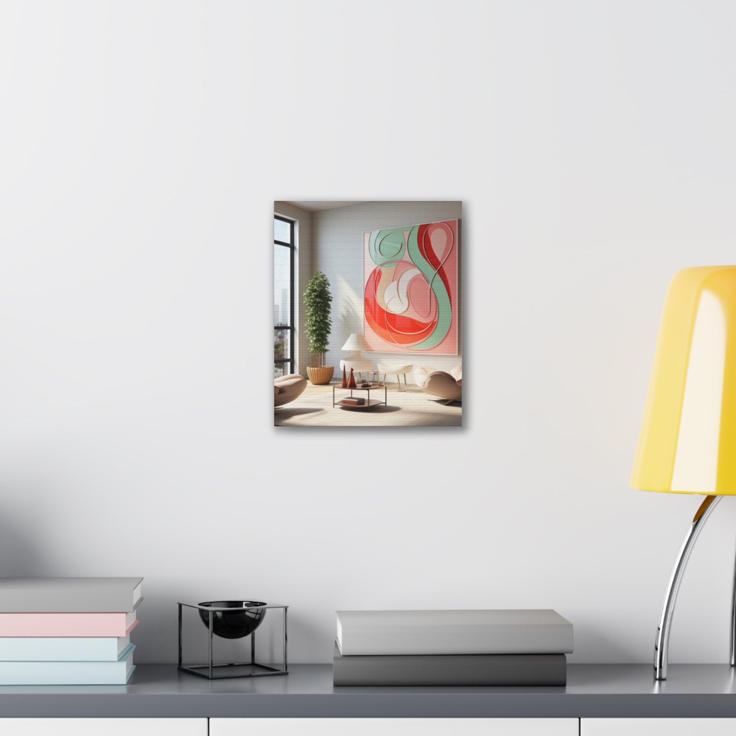 Timeless Elegance: Refined Pink Hues Canvas Print for Sophisticated Living Spaces