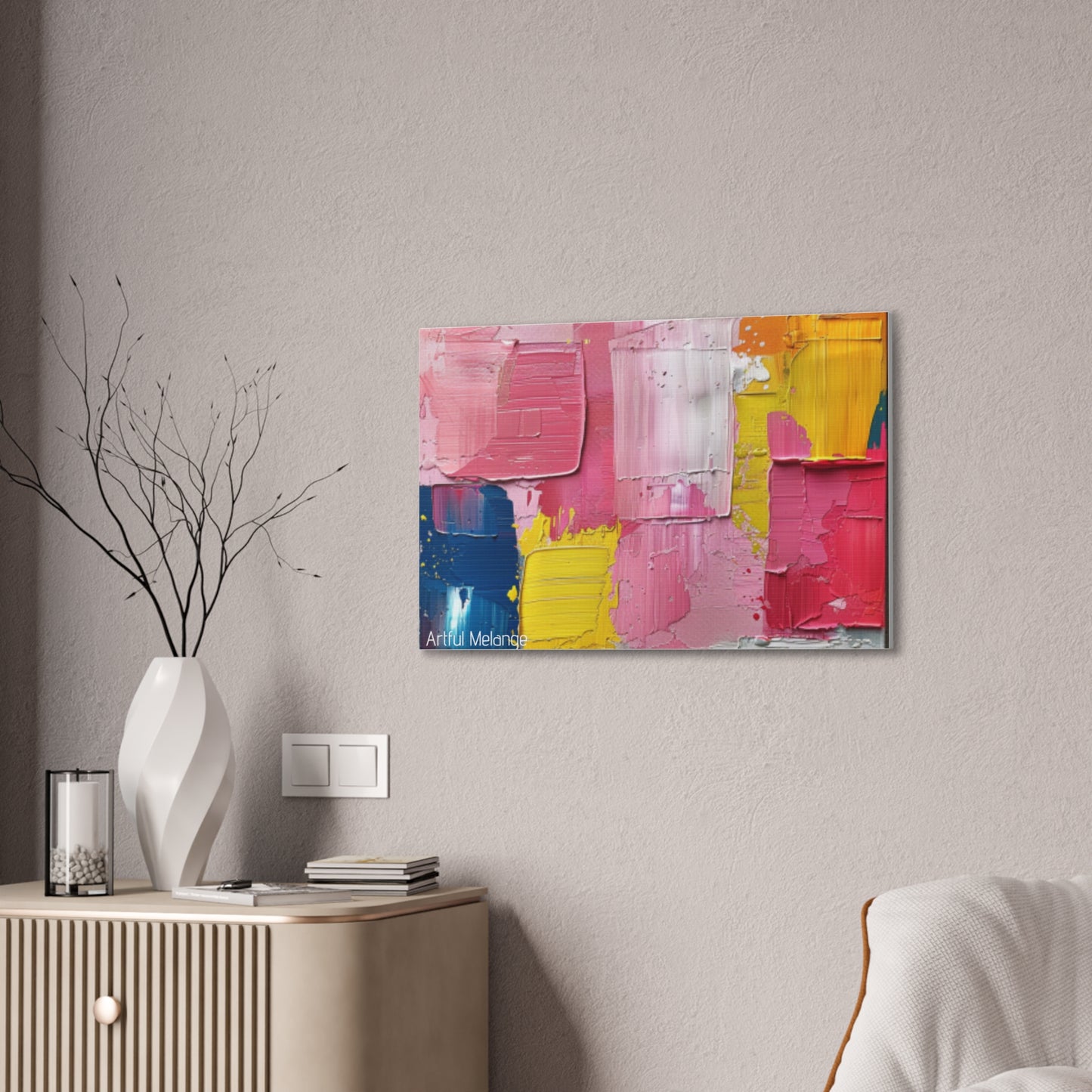 Primary Elegance: A Symphony of Sophistication Canvas Print