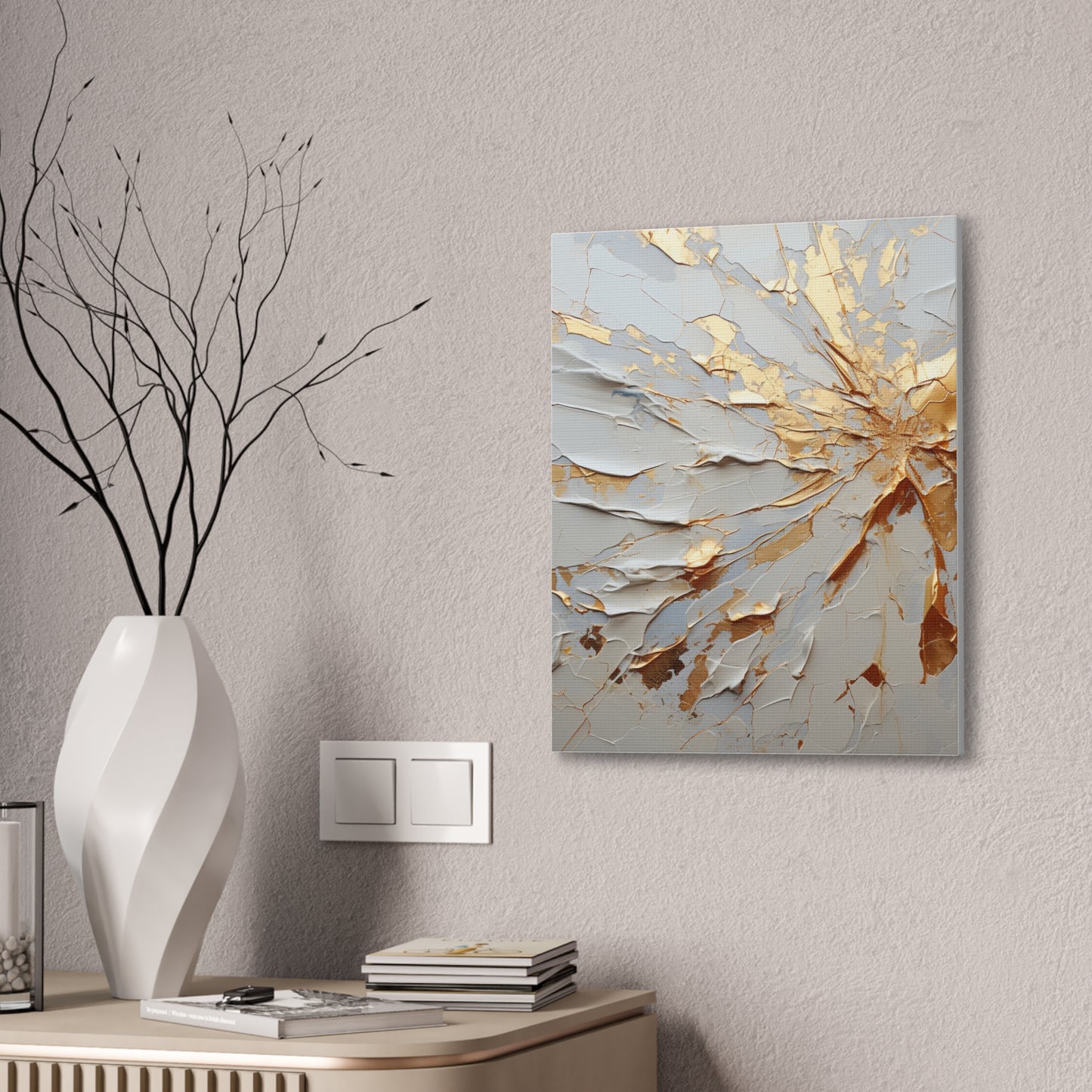 Acrylic Abstract Canvas Print - Richly Textured Artistry