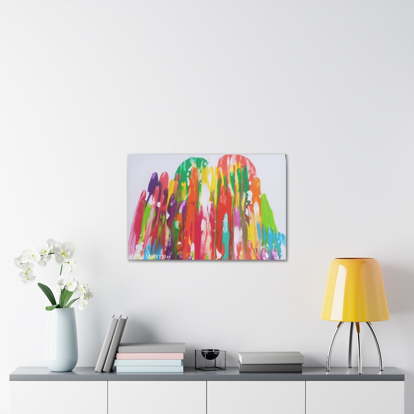 Primary Elegance: A Symphony of Sophistication Canvas Print