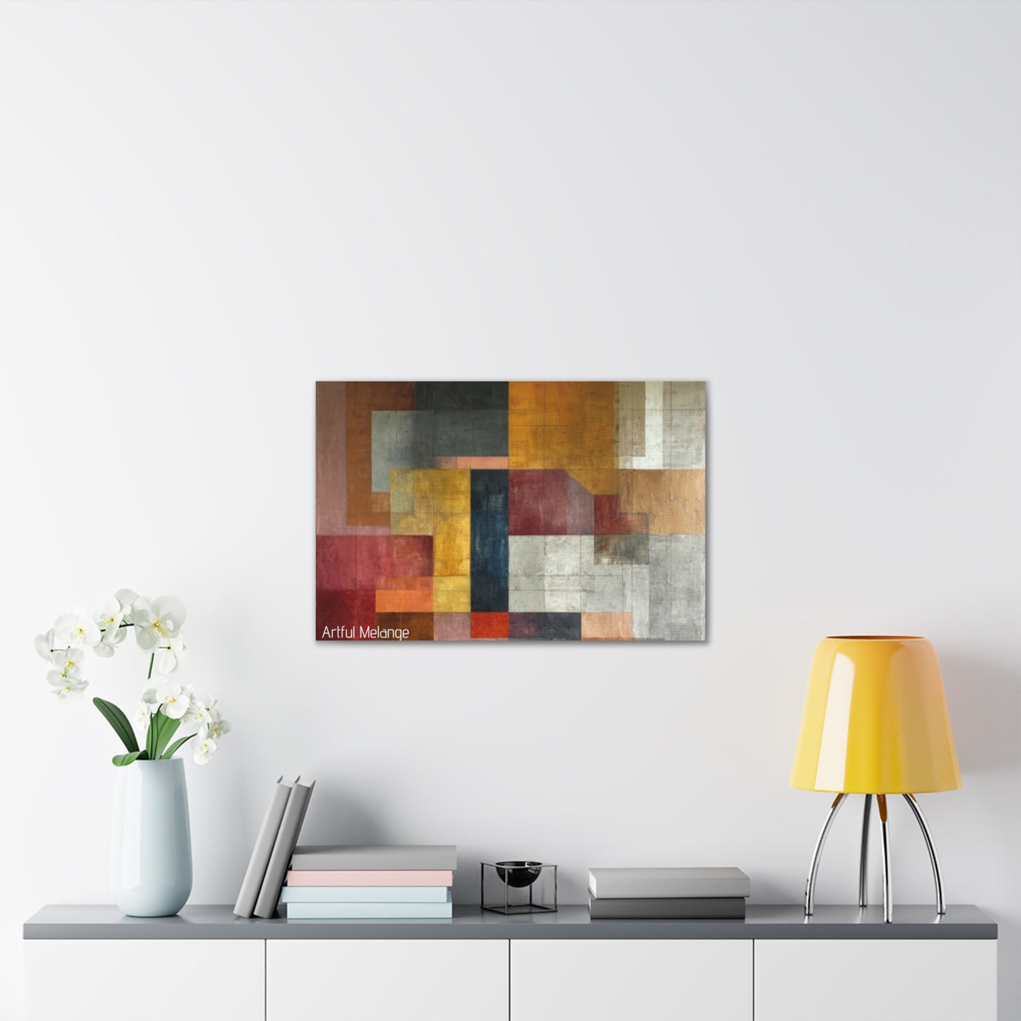 Primary Elegance: A Symphony of Sophistication Canvas Print