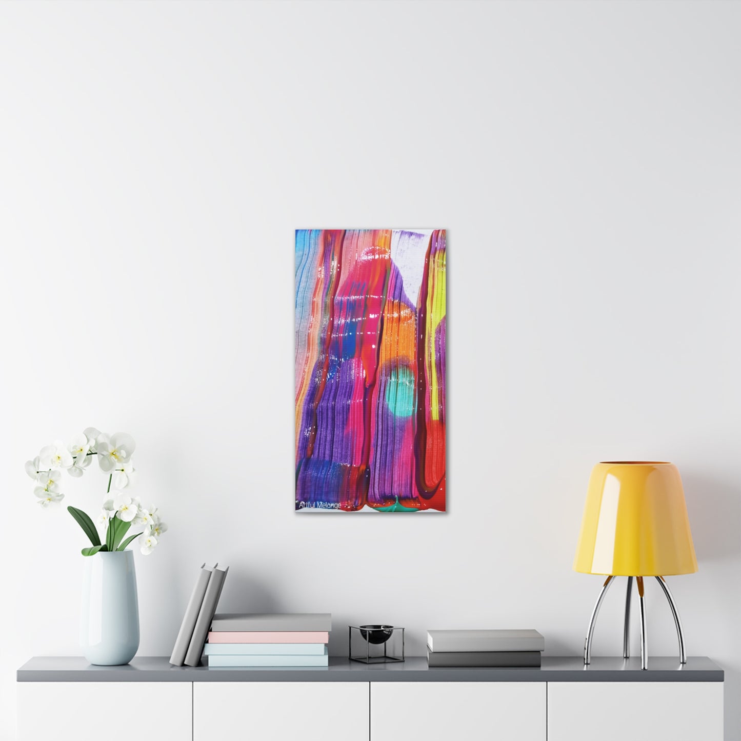 Primary Elegance: A Symphony of Sophistication Canvas Print