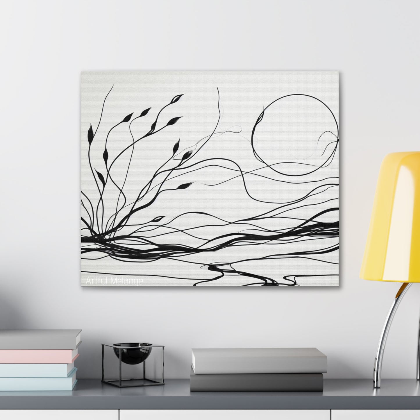 Primary Elegance: A Symphony of Sophistication Canvas Print