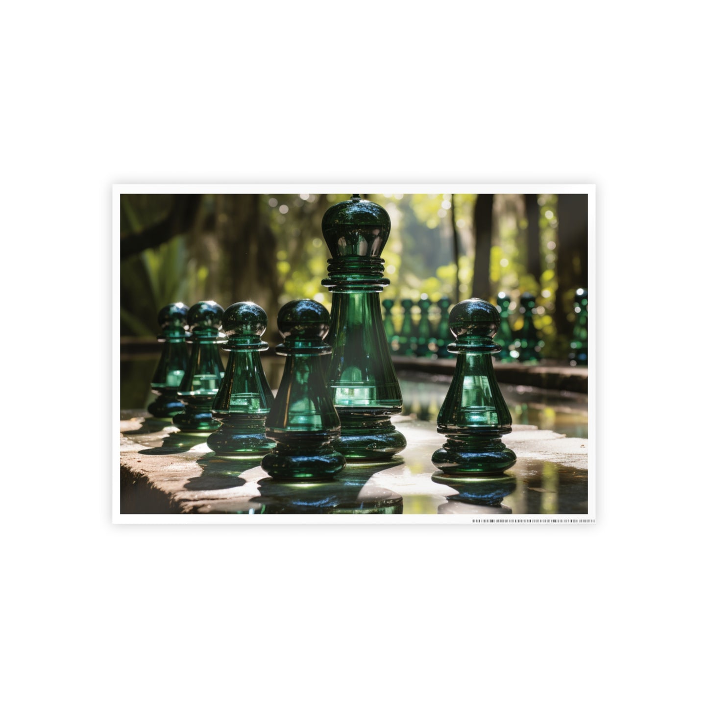 Grandmaster Majesty- Chess Set Poster Print Series