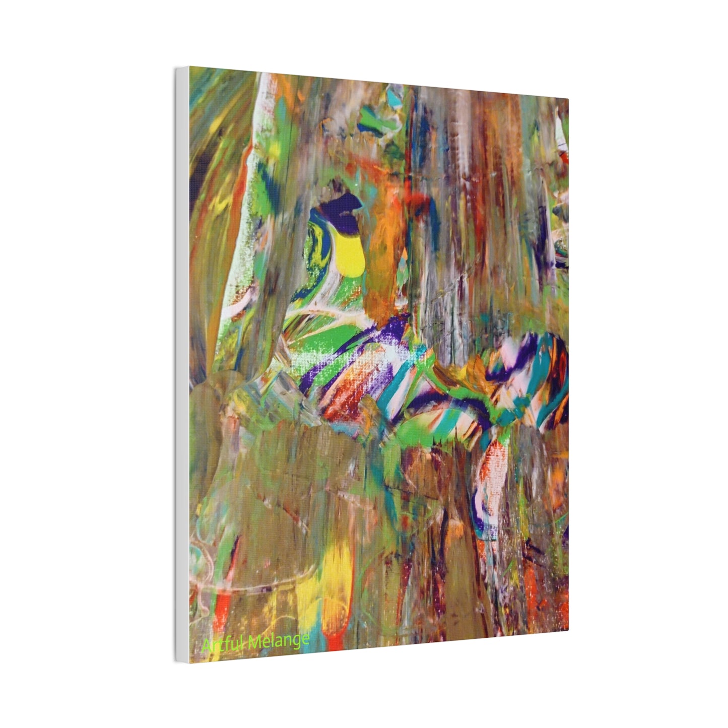 Acrylic Abstract Canvas Print - Richly Textured Artistry