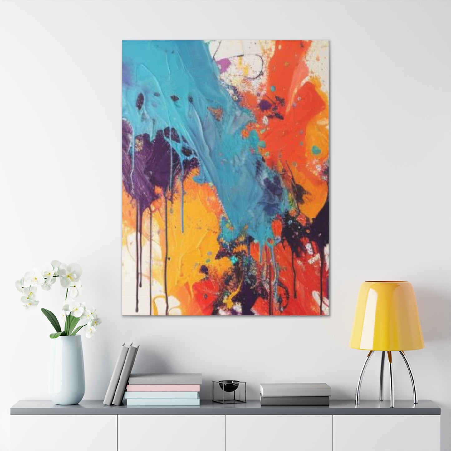 Primary Elegance: A Symphony of Sophistication Canvas Print