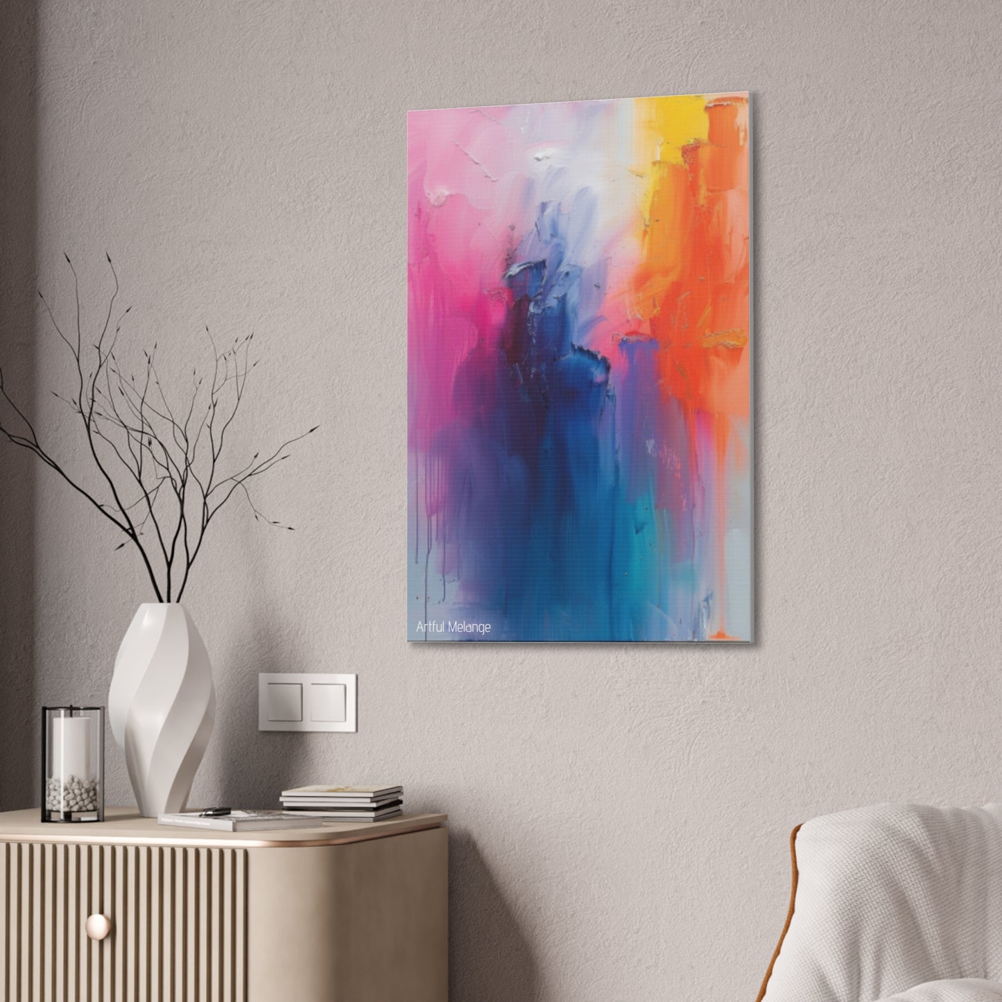 Primary Elegance: A Symphony of Sophistication Canvas Print