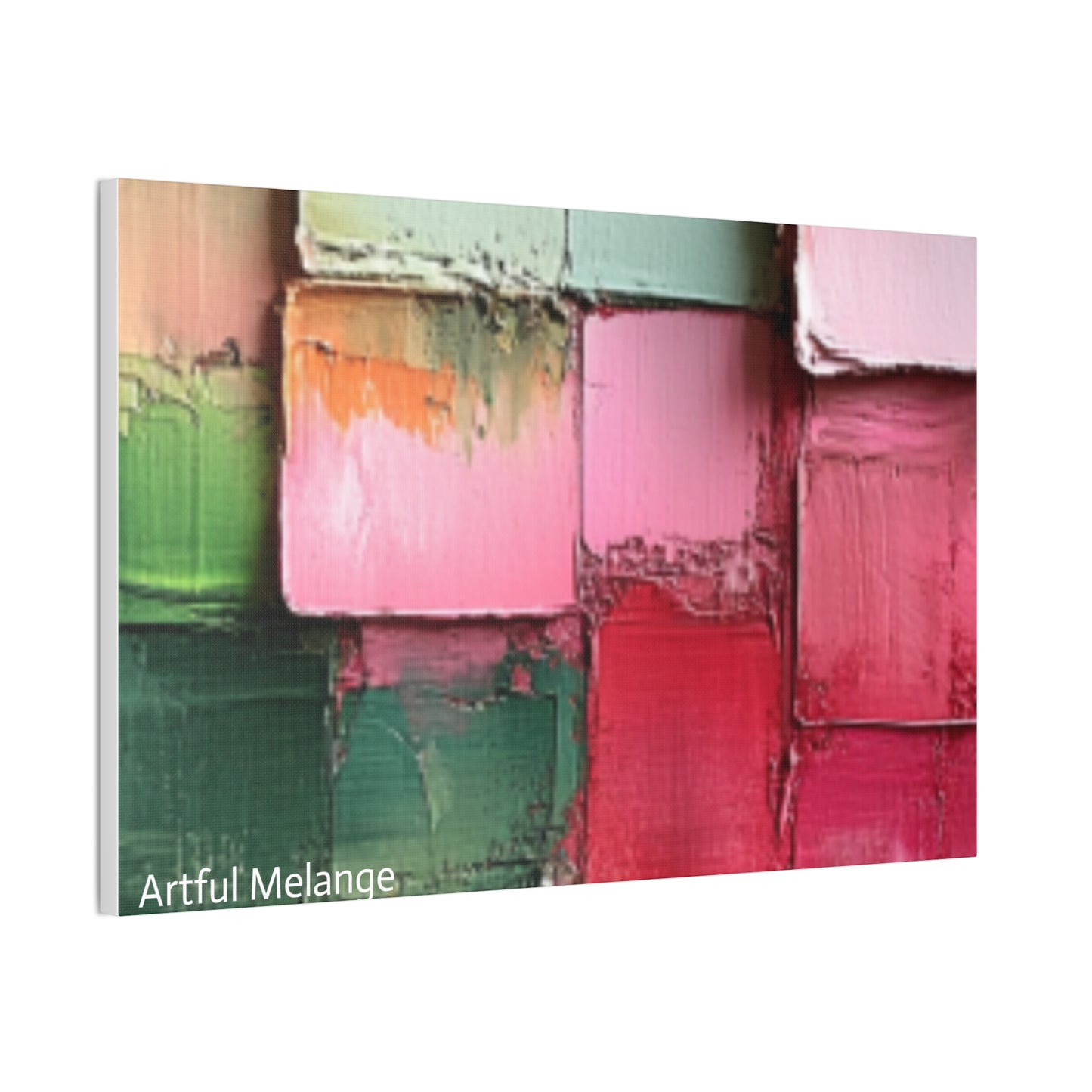 Acrylic Abstract Canvas Print - Richly Textured Artistry