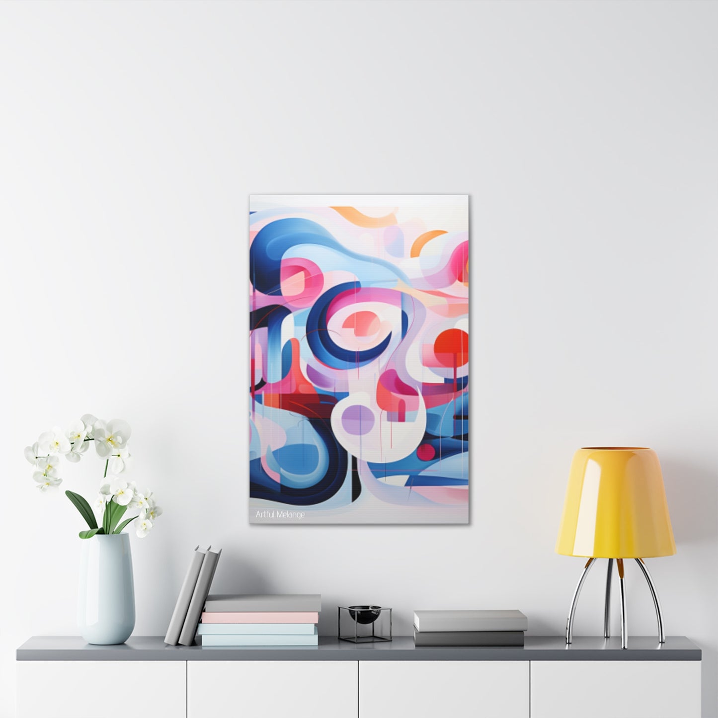 Primary Elegance: A Symphony of Sophistication Canvas Print