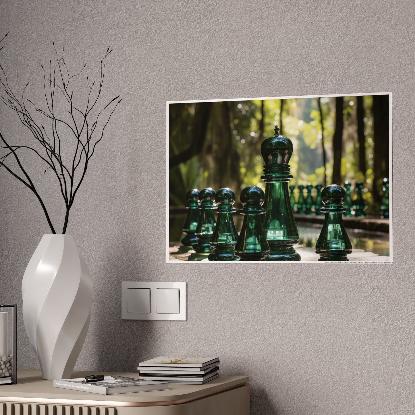 Grandmaster Majesty- Chess Set Poster Print Series