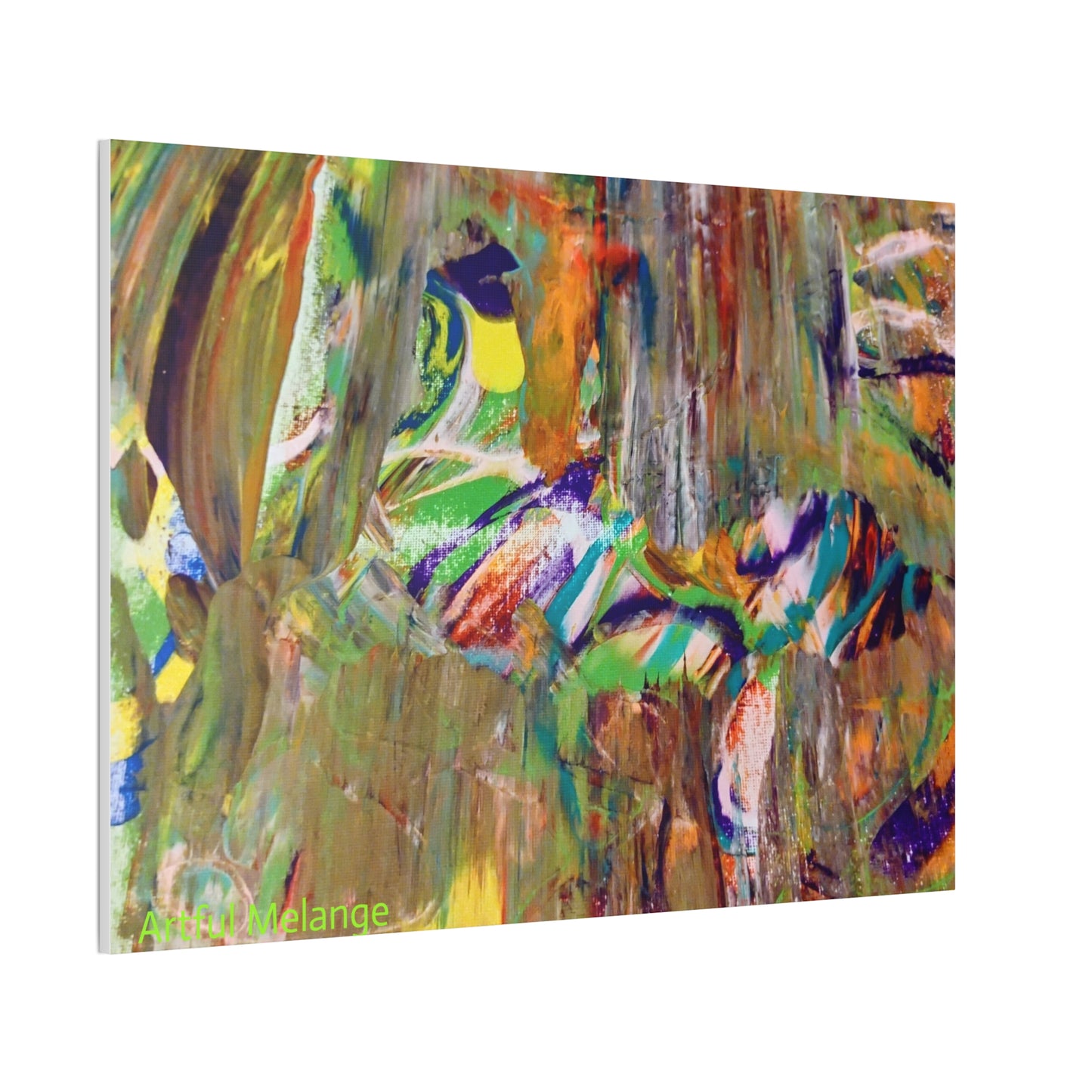 Acrylic Abstract Canvas Print - Richly Textured Artistry