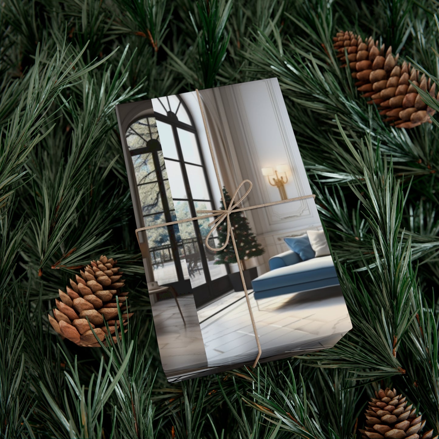 Elegant Blue Holiday Wrapping Paper Collection – Elevate Your Gifts with Sophisticated Style