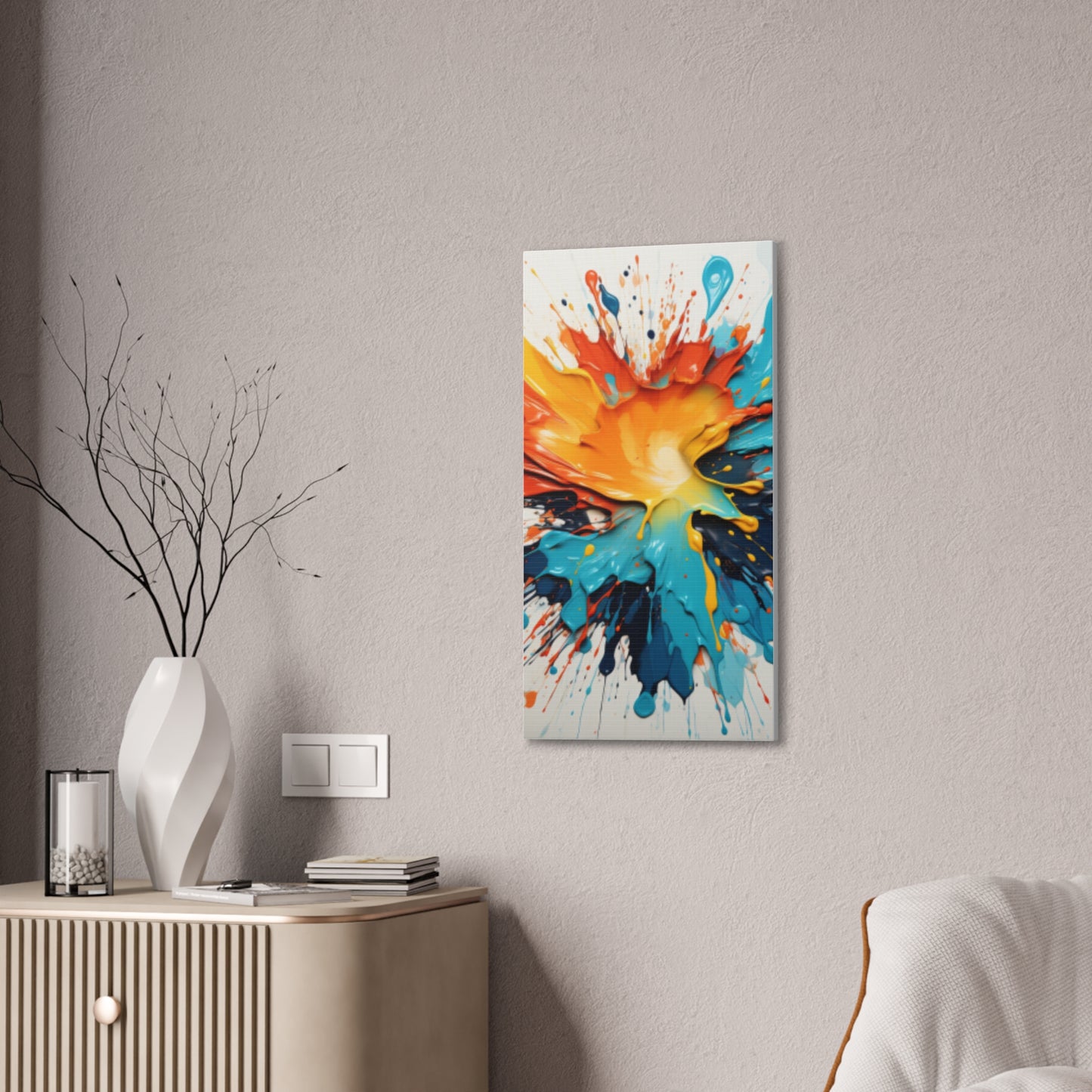 Primary Elegance: A Symphony of Sophistication Canvas Print