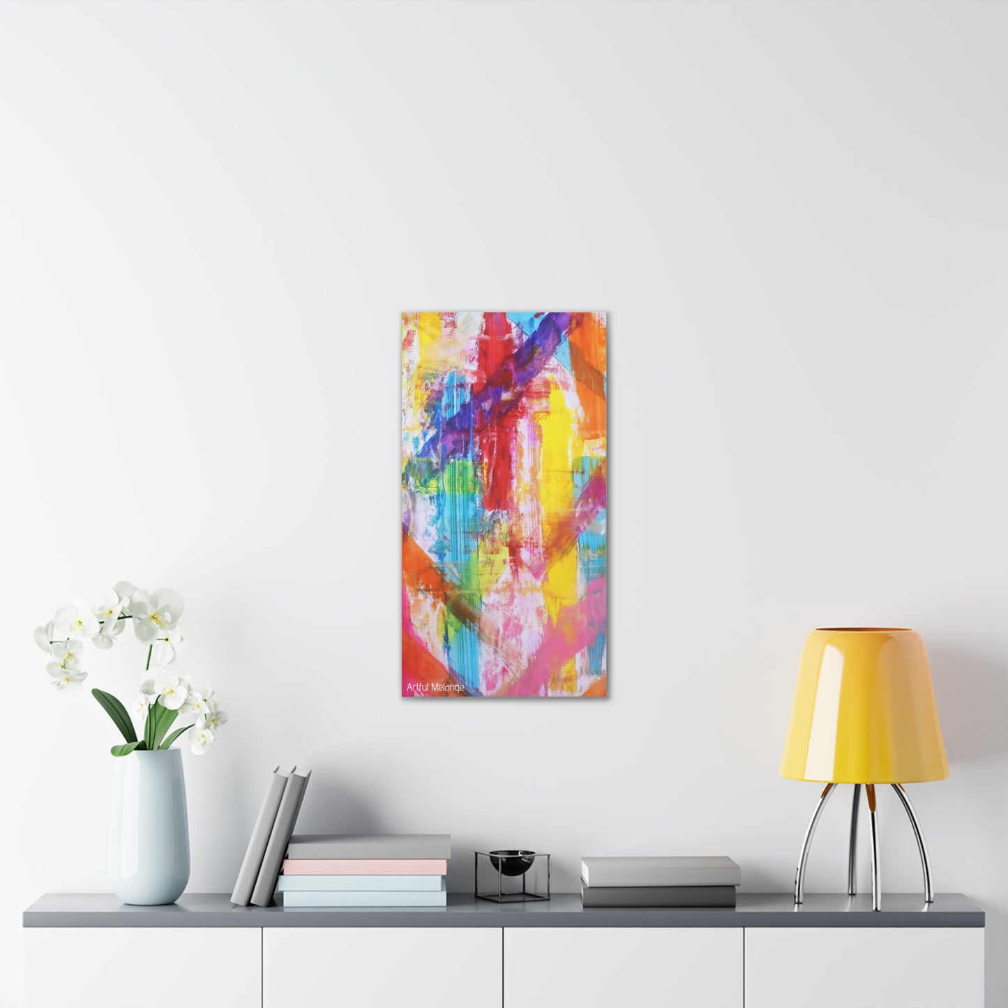 Primary Elegance: A Symphony of Sophistication Canvas Print