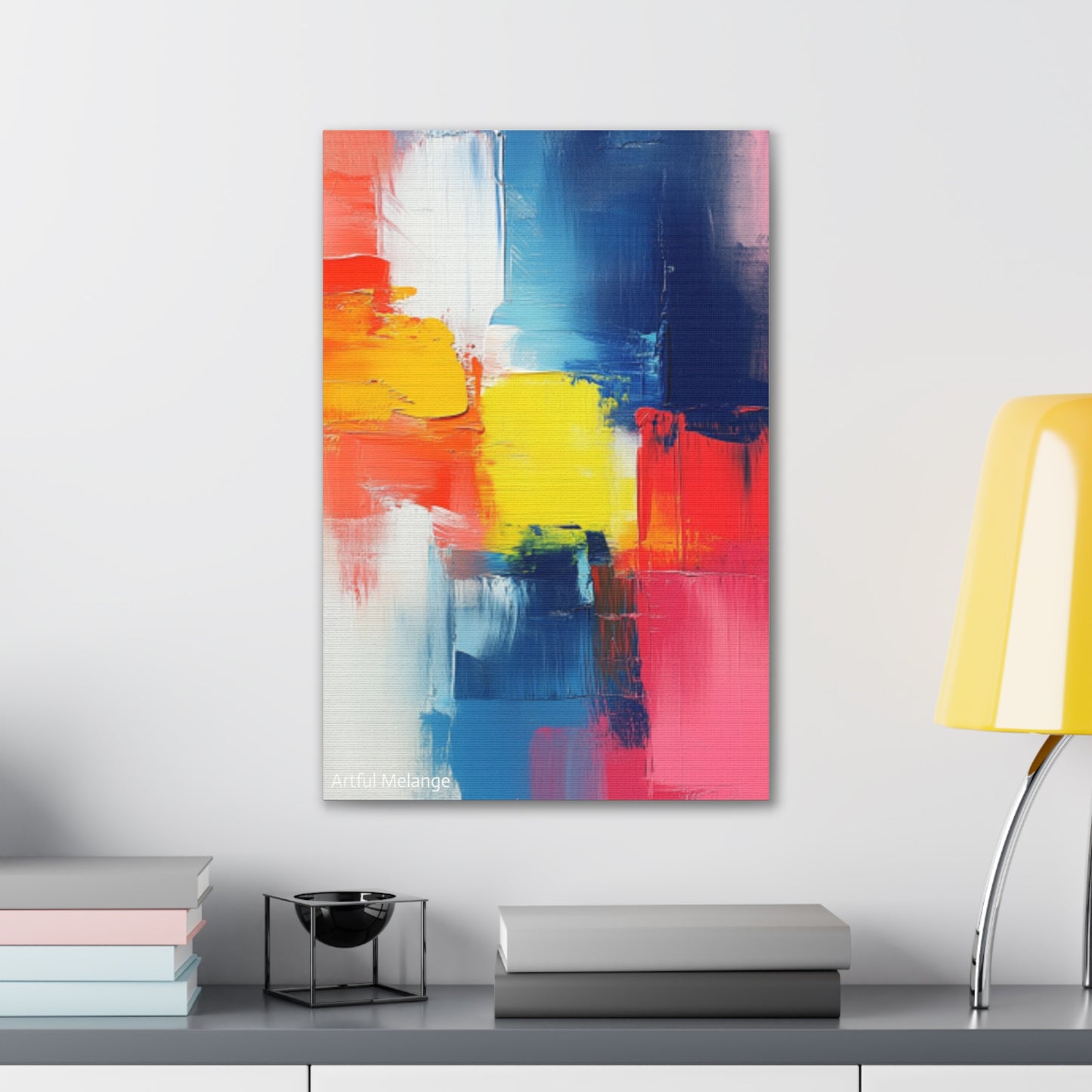 Acrylic Abstract Canvas Print - Richly Textured Artistry