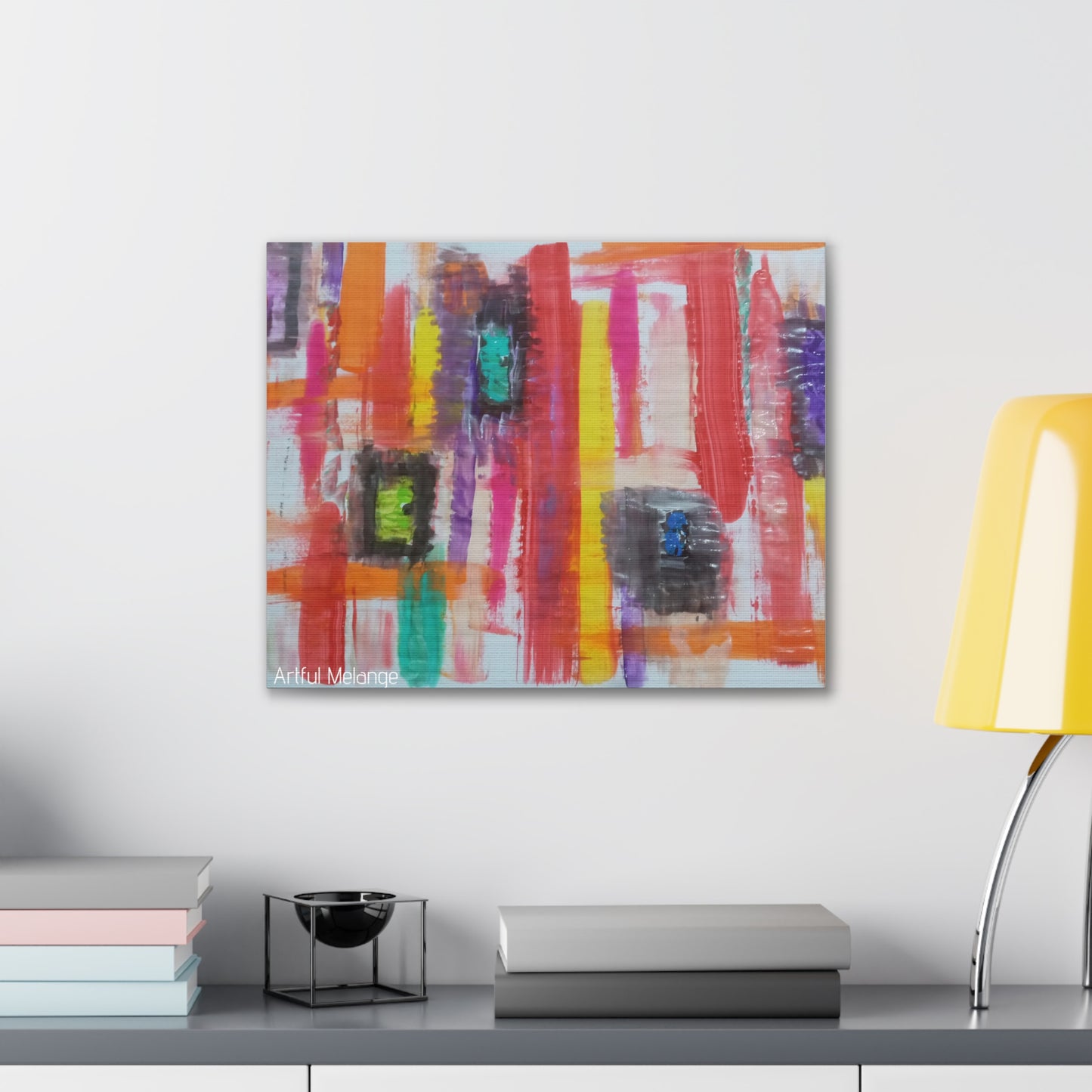 Primary Elegance: A Symphony of Sophistication Canvas Print