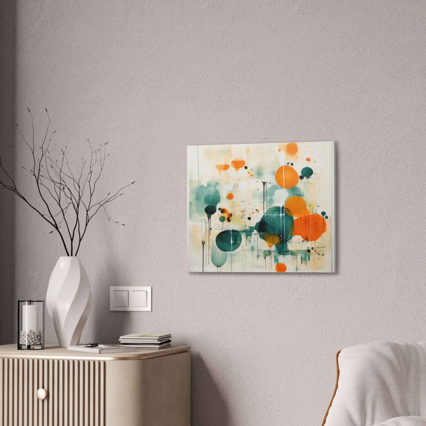 Primary Elegance: A Symphony of Sophistication Canvas Print