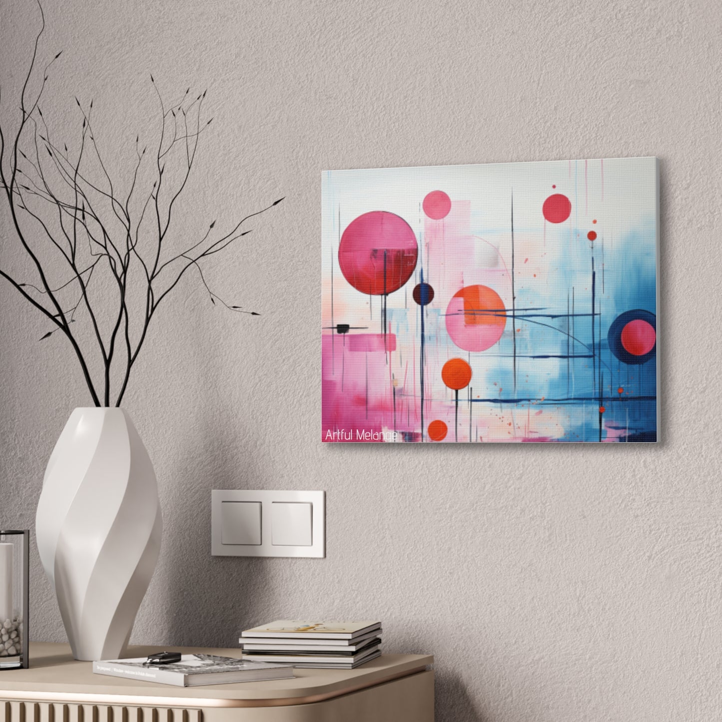 Primary Elegance: A Symphony of Sophistication Canvas Print