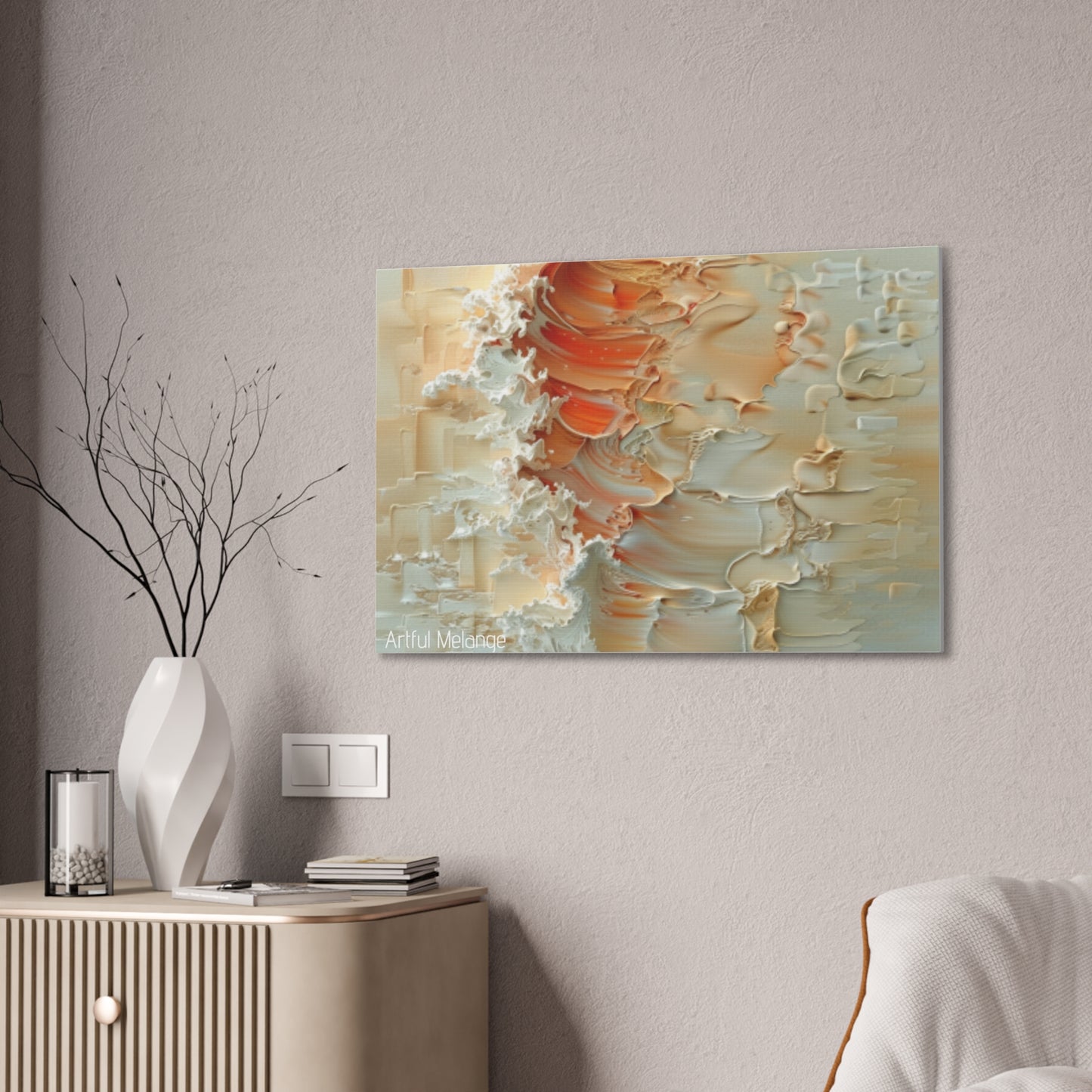 Primary Elegance: A Symphony of Sophistication Canvas Print