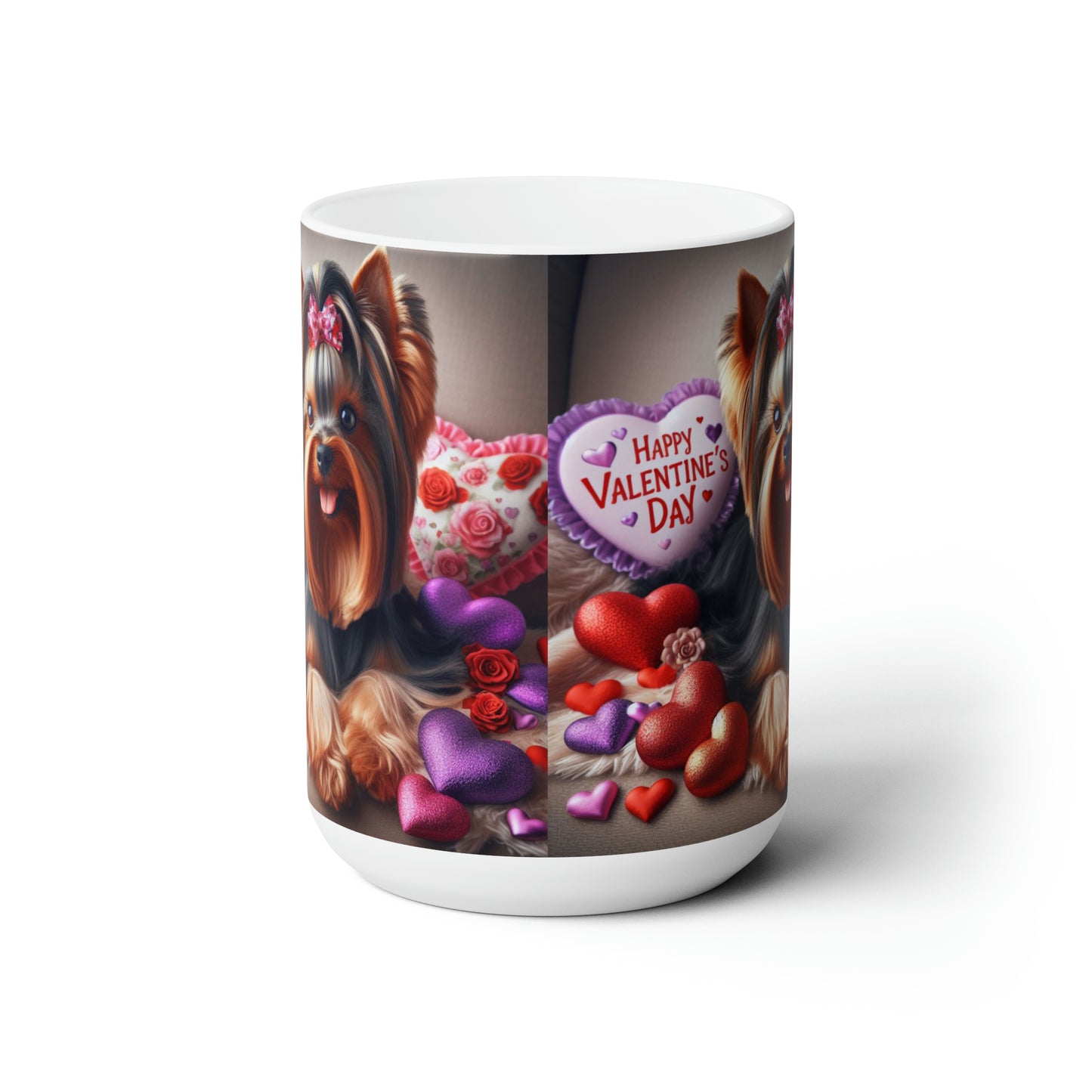 Love Paws- Yorkshire Terrier Valentine's Day Mug 15oz