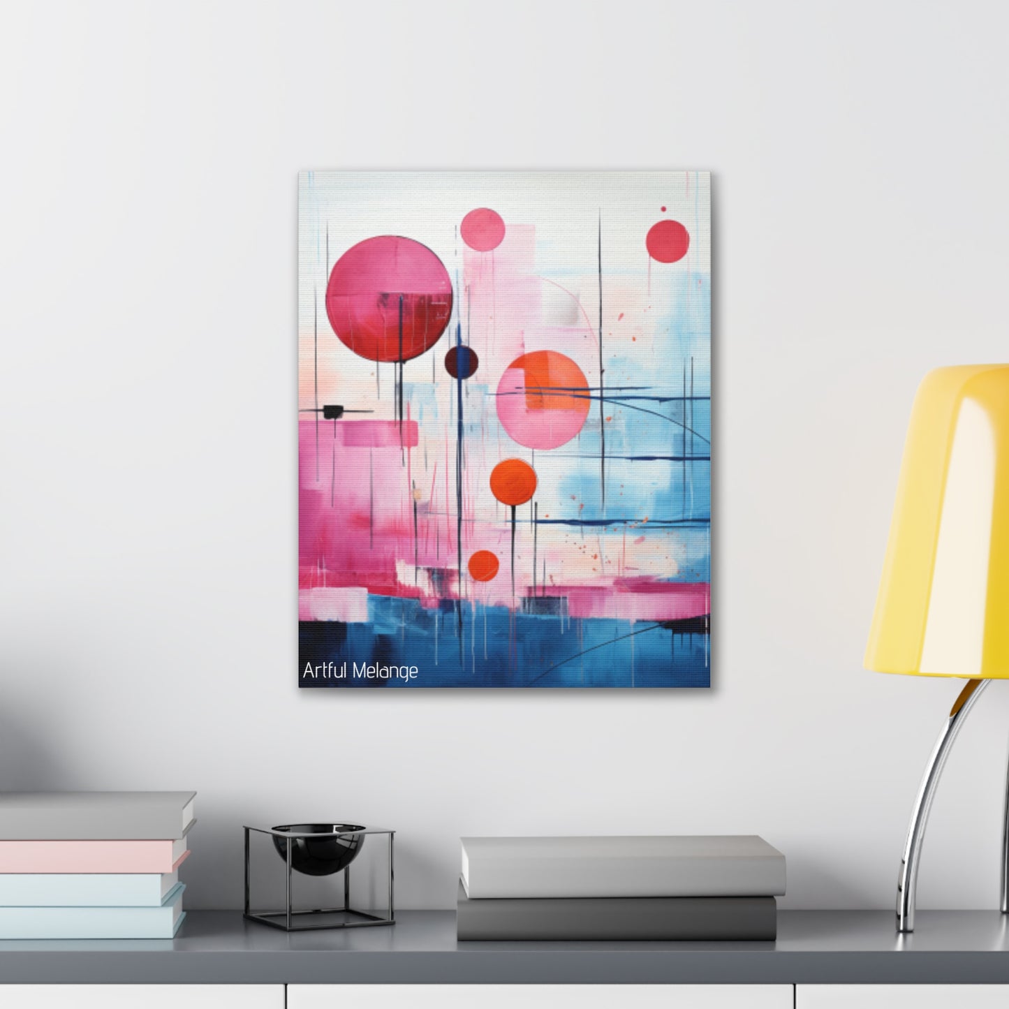 Primary Elegance: A Symphony of Sophistication Canvas Print