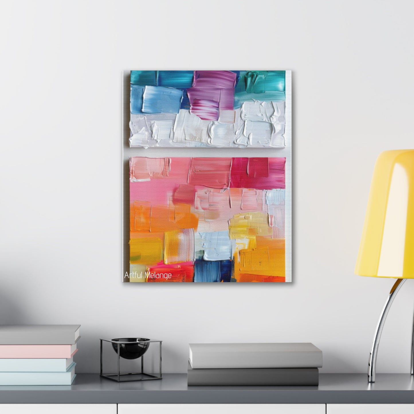 Primary Elegance: A Symphony of Sophistication Canvas Print