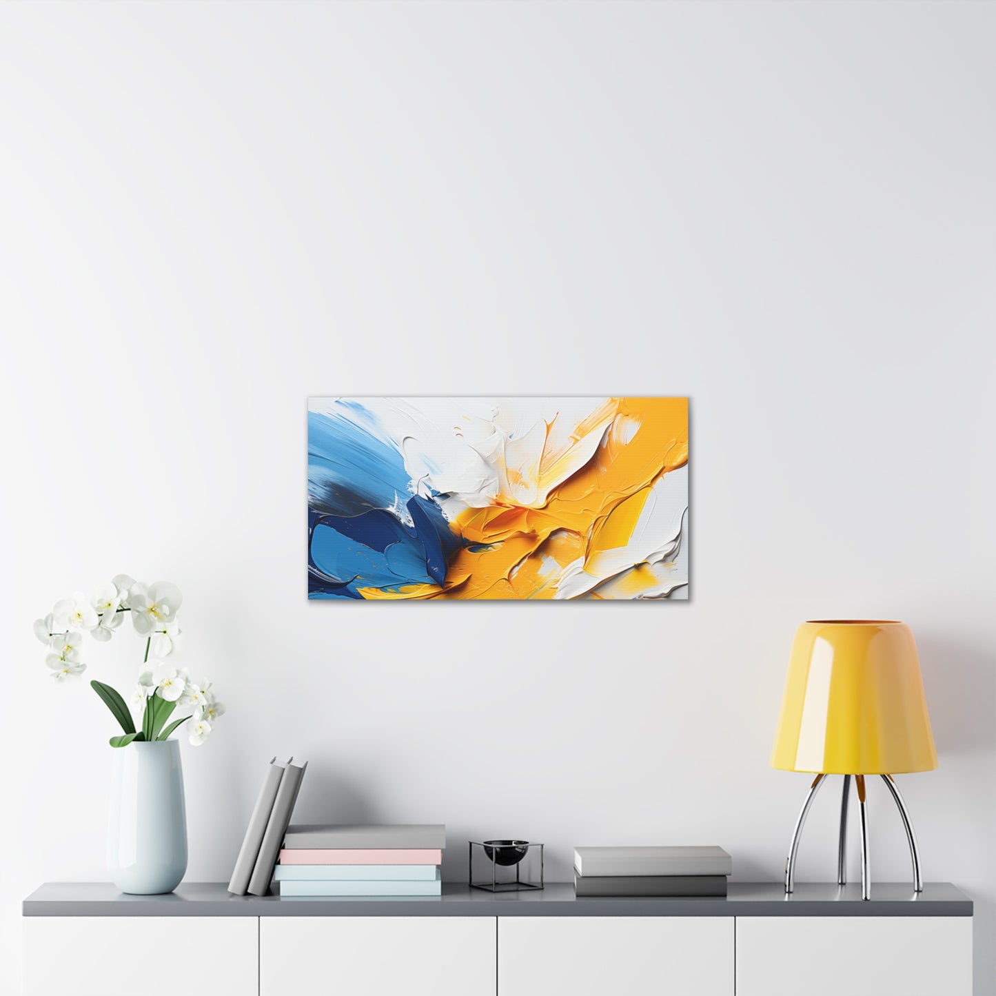 Timeless Elegance: Refined Vibrant Hues Canvas Print for Sophisticated Living Spaces