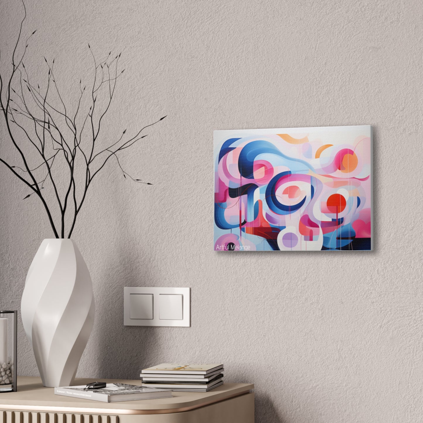 Primary Elegance: A Symphony of Sophistication Canvas Print