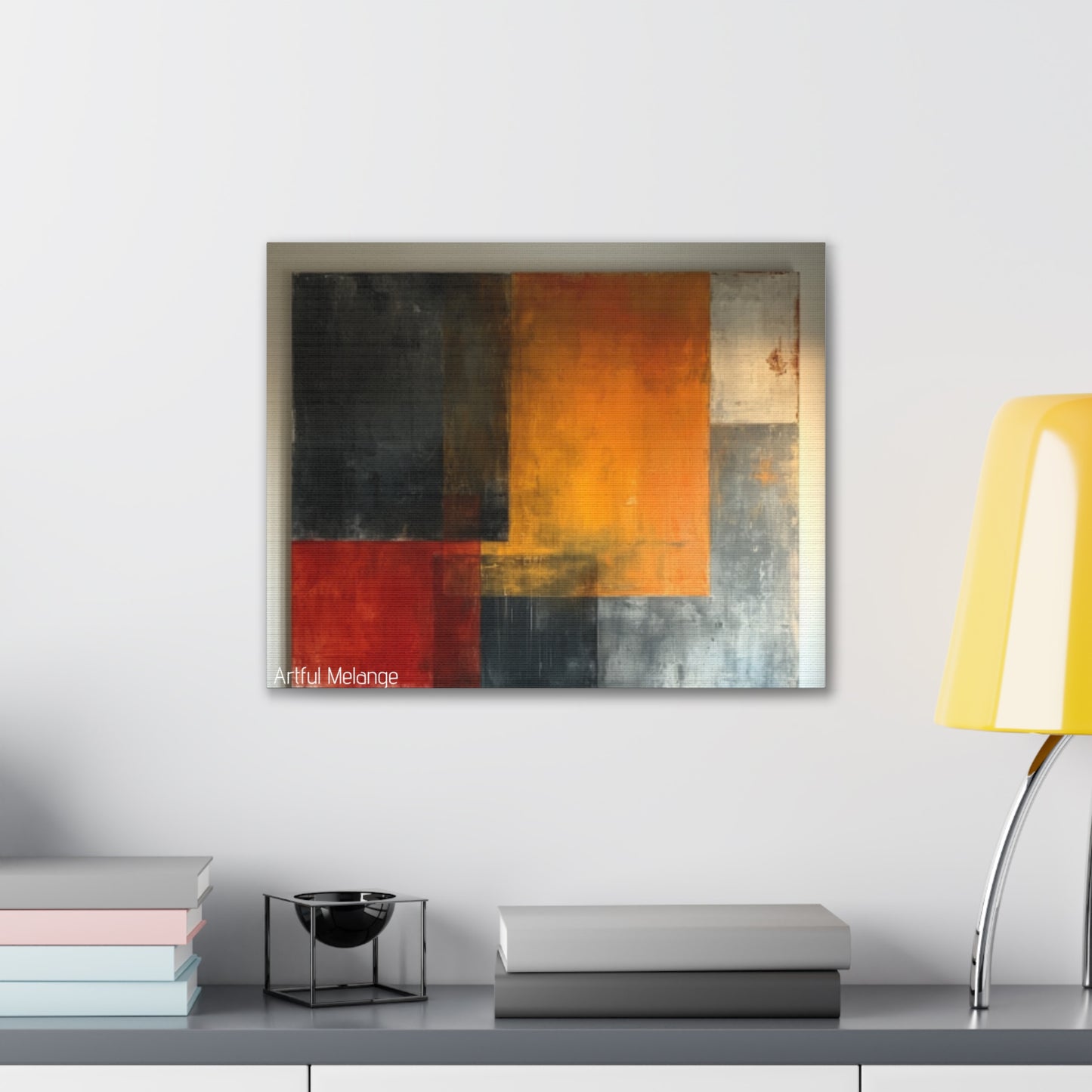 Primary Elegance: A Symphony of Sophistication Canvas Print