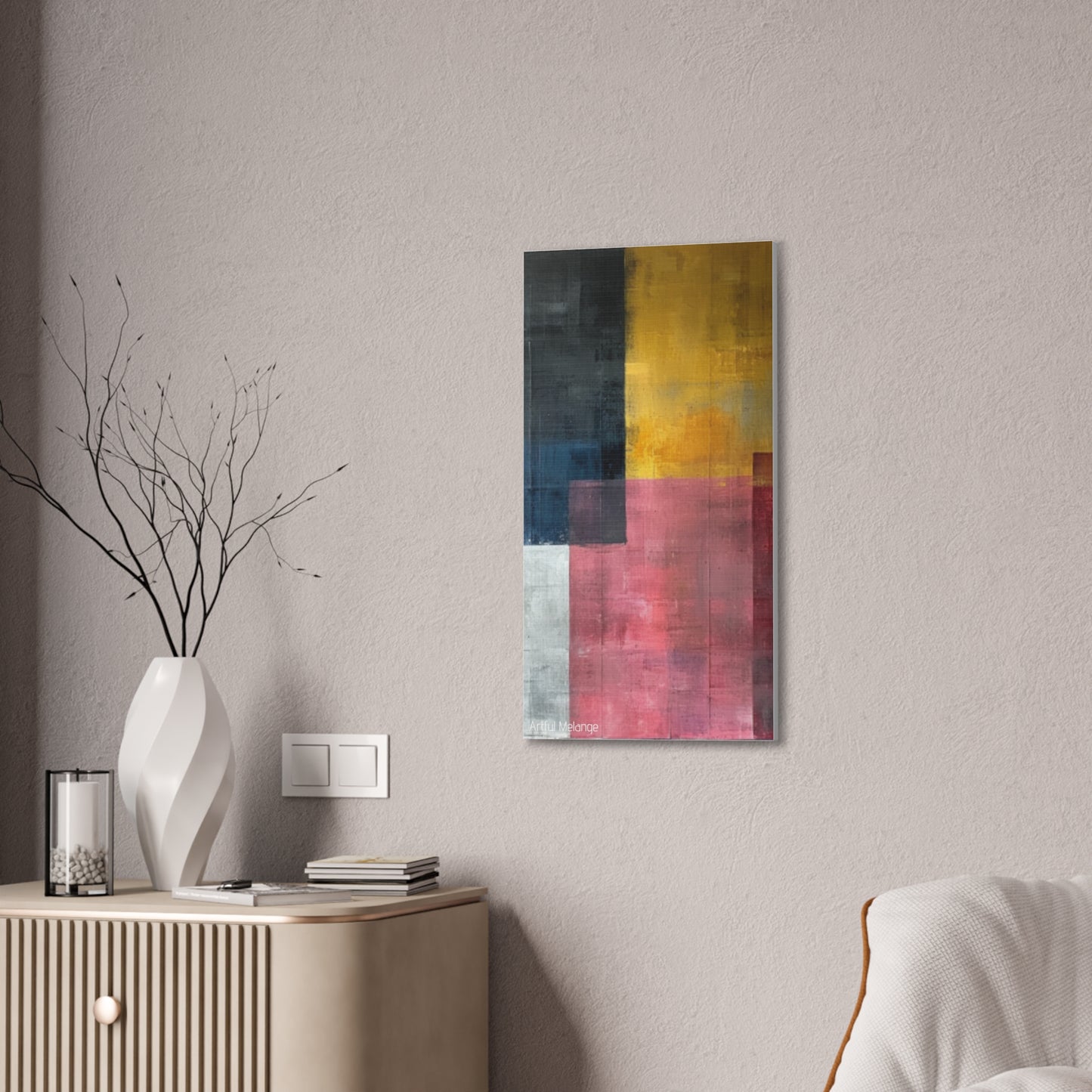 Primary Elegance: A Symphony of Sophistication Canvas Print