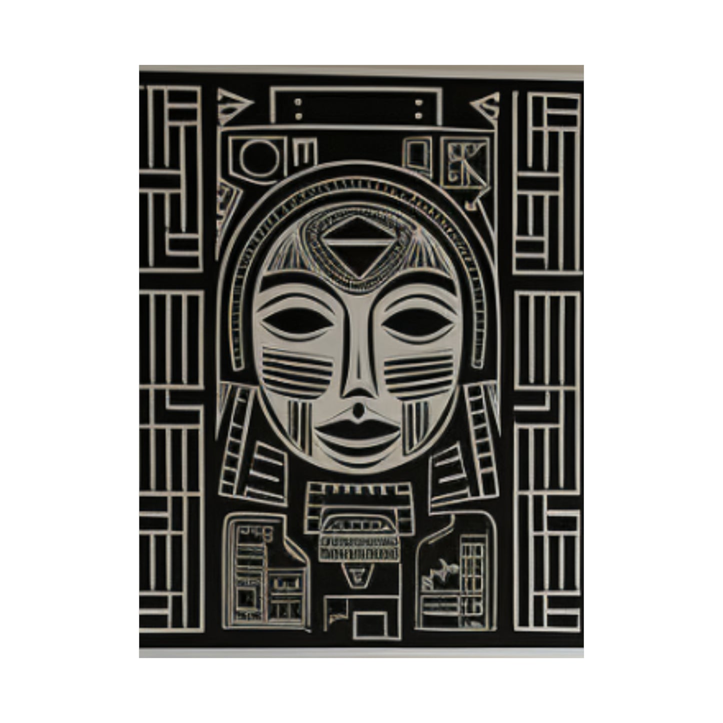 African Essence Matte Vertical Canvas Poster